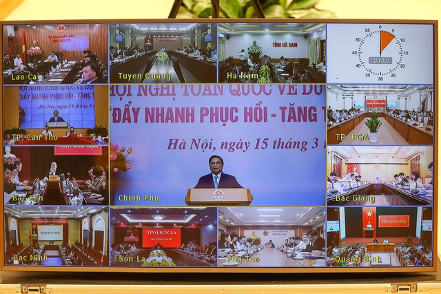 Hội nghị được kết nối trực tuyến đến các tỉnh, thành phát triển du lịch trên cả nước
