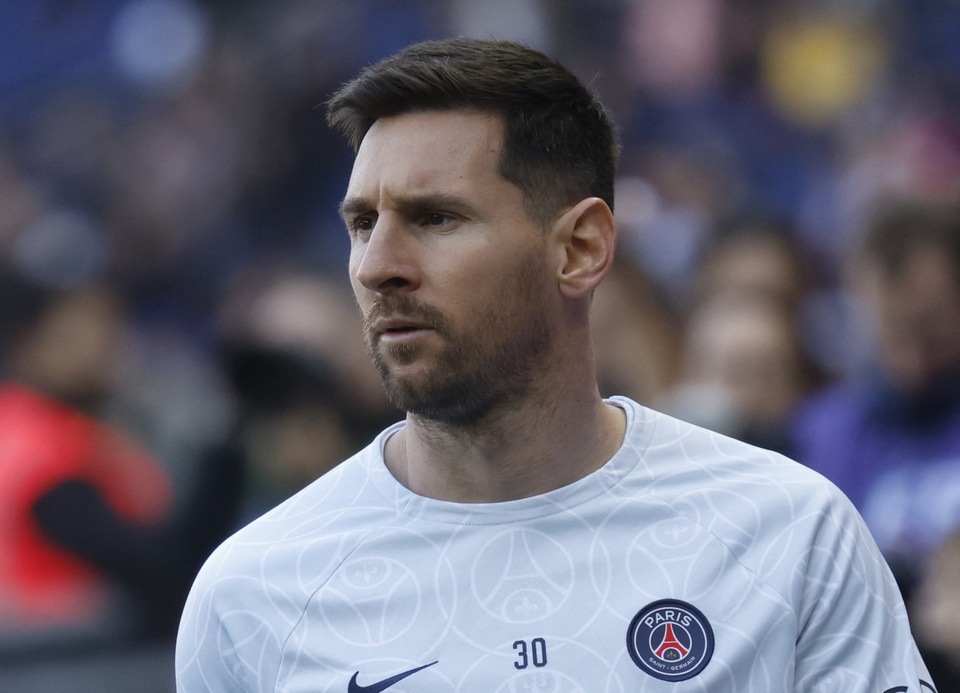 Messi không xuất hiện trong buổi tập của PSG.