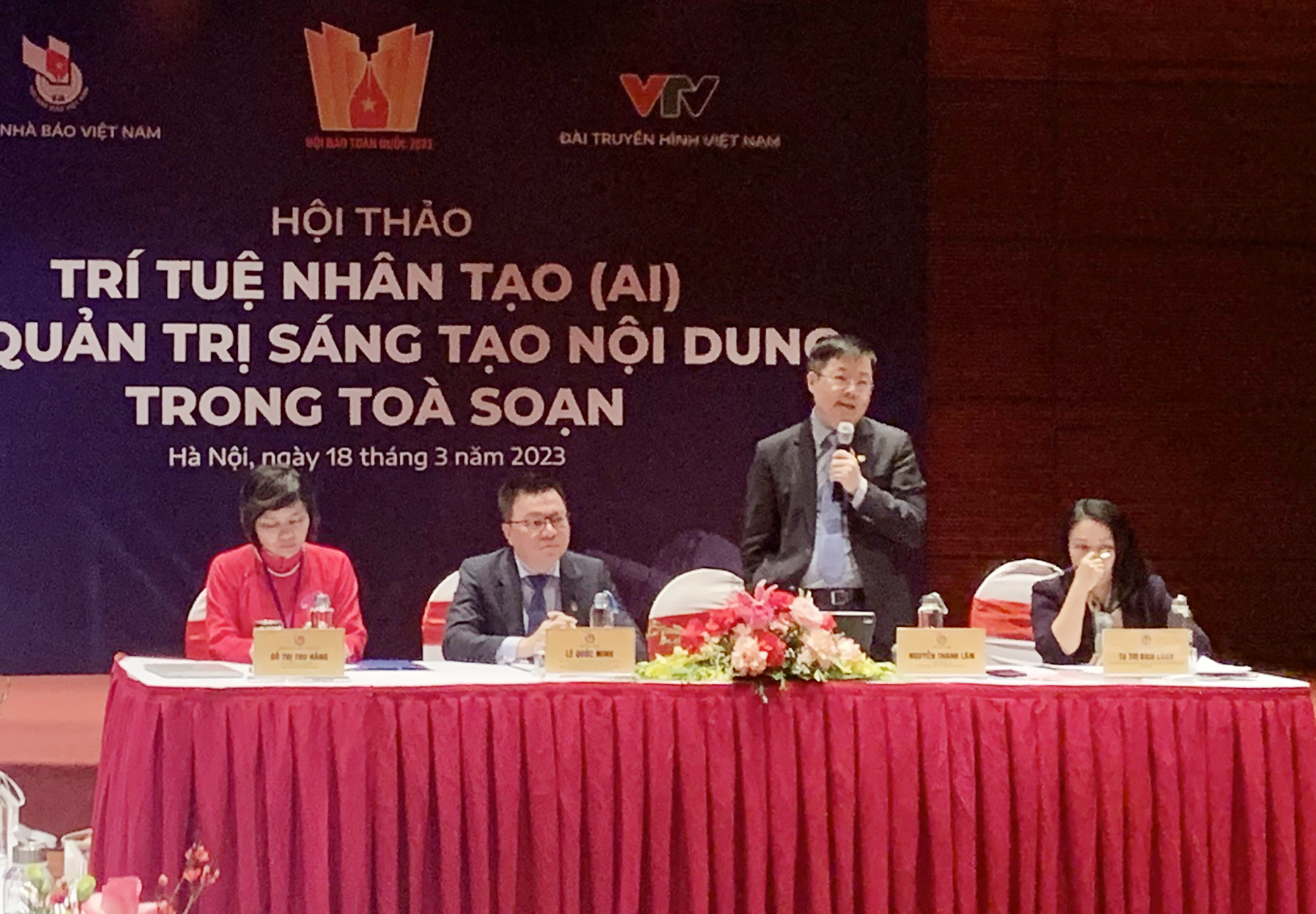 Ông Nguyễn Thanh Lâm, Thứ trưởng Bộ Thông tin và Truyền thông phát biểu tại Hội thảo.