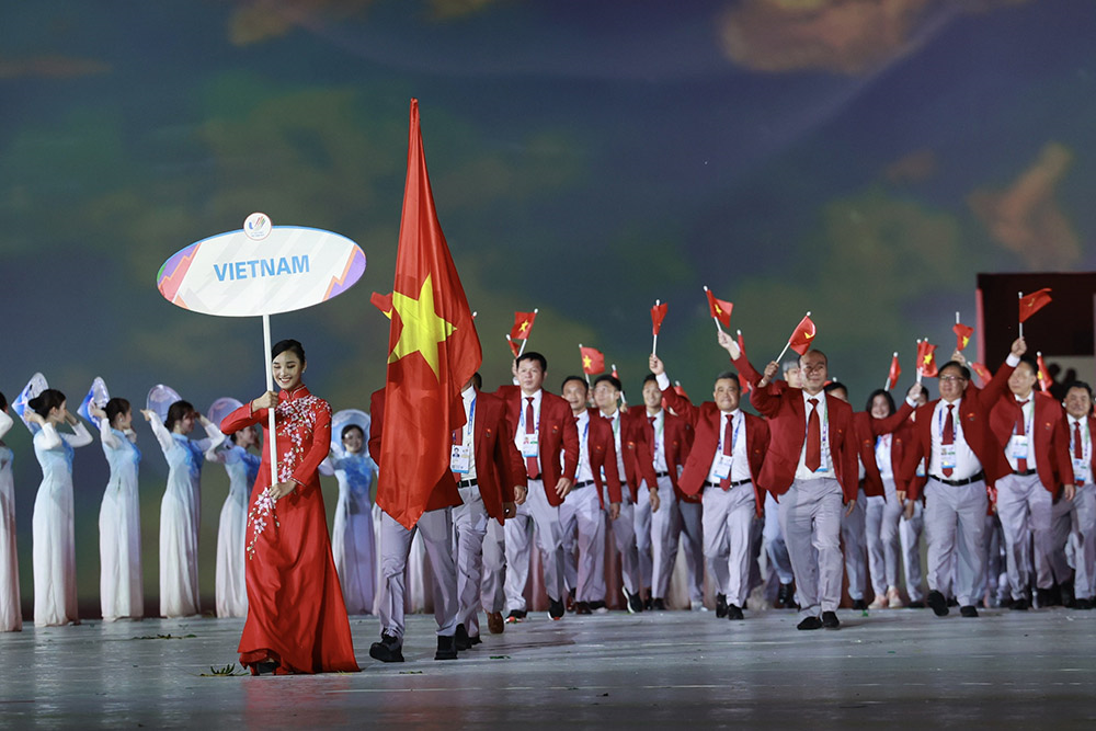 Đoàn Việt Nam tham dự SEA Games 32 với mục tiêu nằm trong Top 3 tổng sắp huy chương.