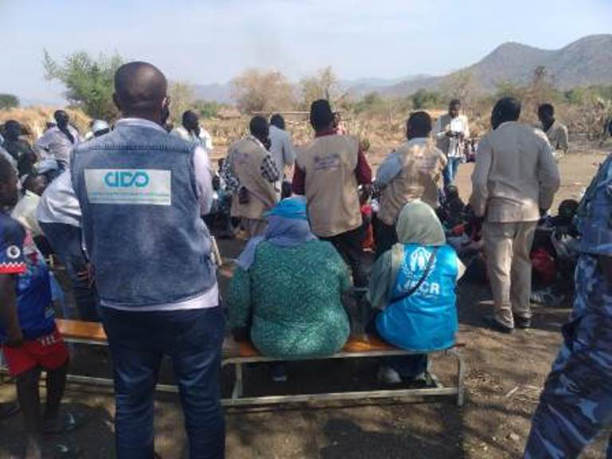 Nhân viên cứu trợ của Liên hợp quốc tại Sudan.