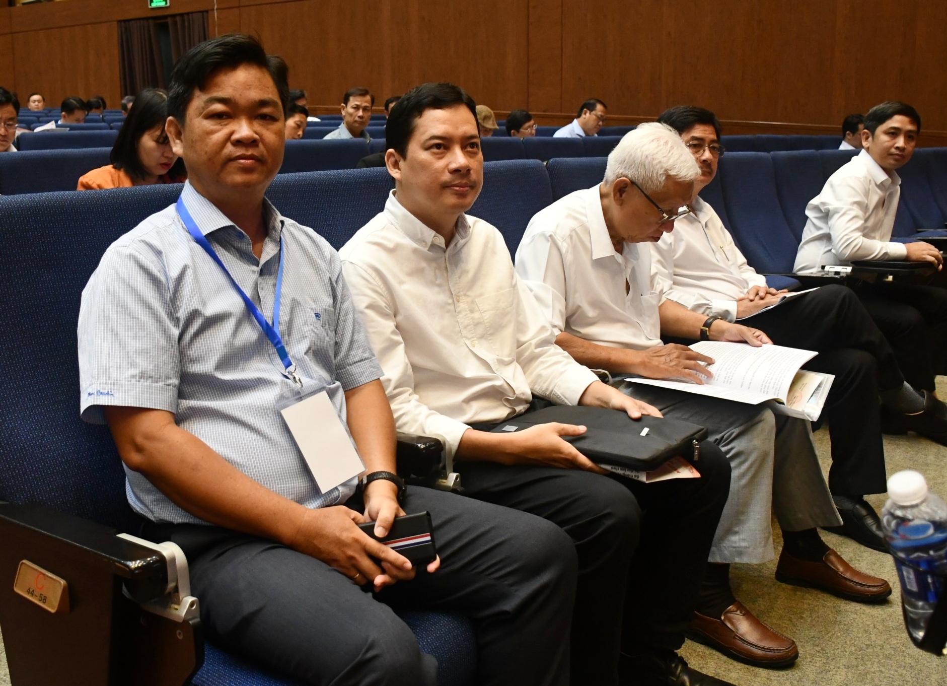 Ông Lê Văn Minh, Tỉnh ủy viên, Phó Trưởng Ban Tuyên giáo Tỉnh ủy Bà Rịa-Vũng Tàu tham dự hội nghị.