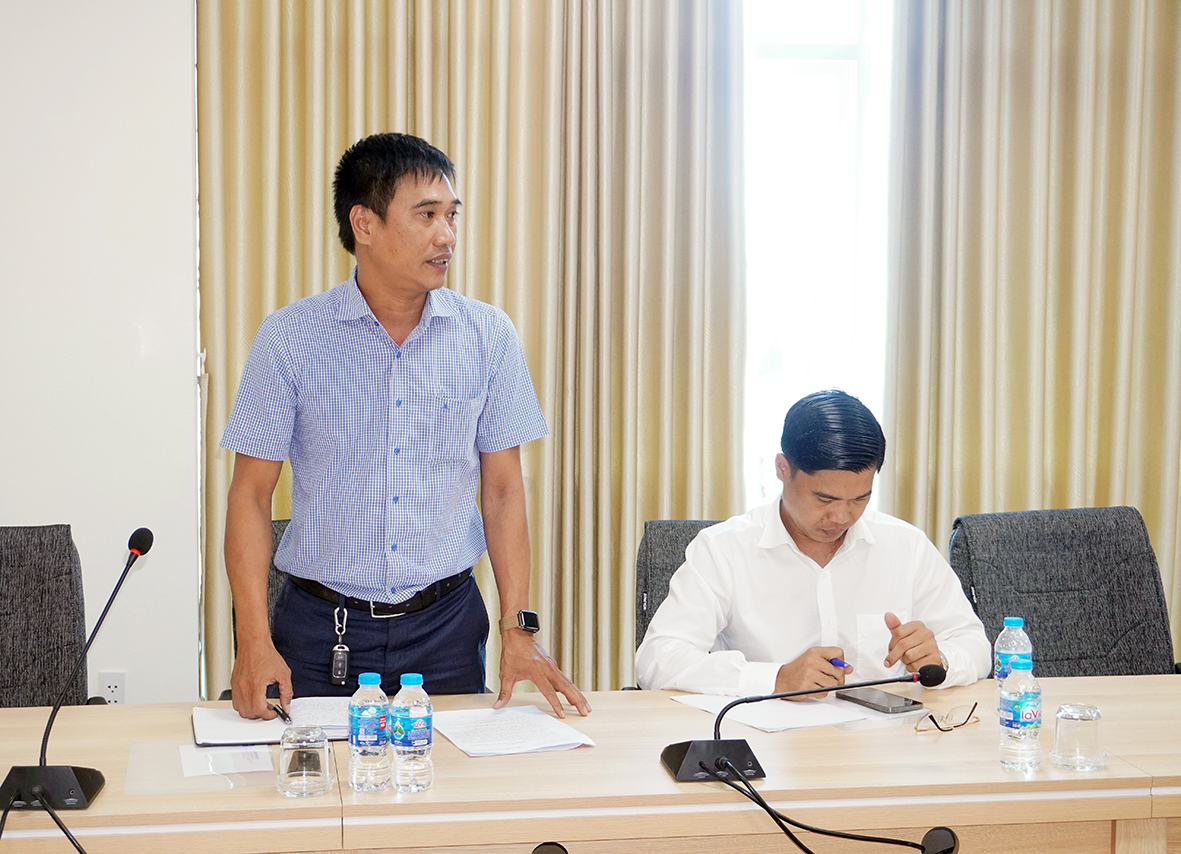 Đại diện TP. Vũng Tàu đóng góp ý kiến về cung đường chạy tại giải.