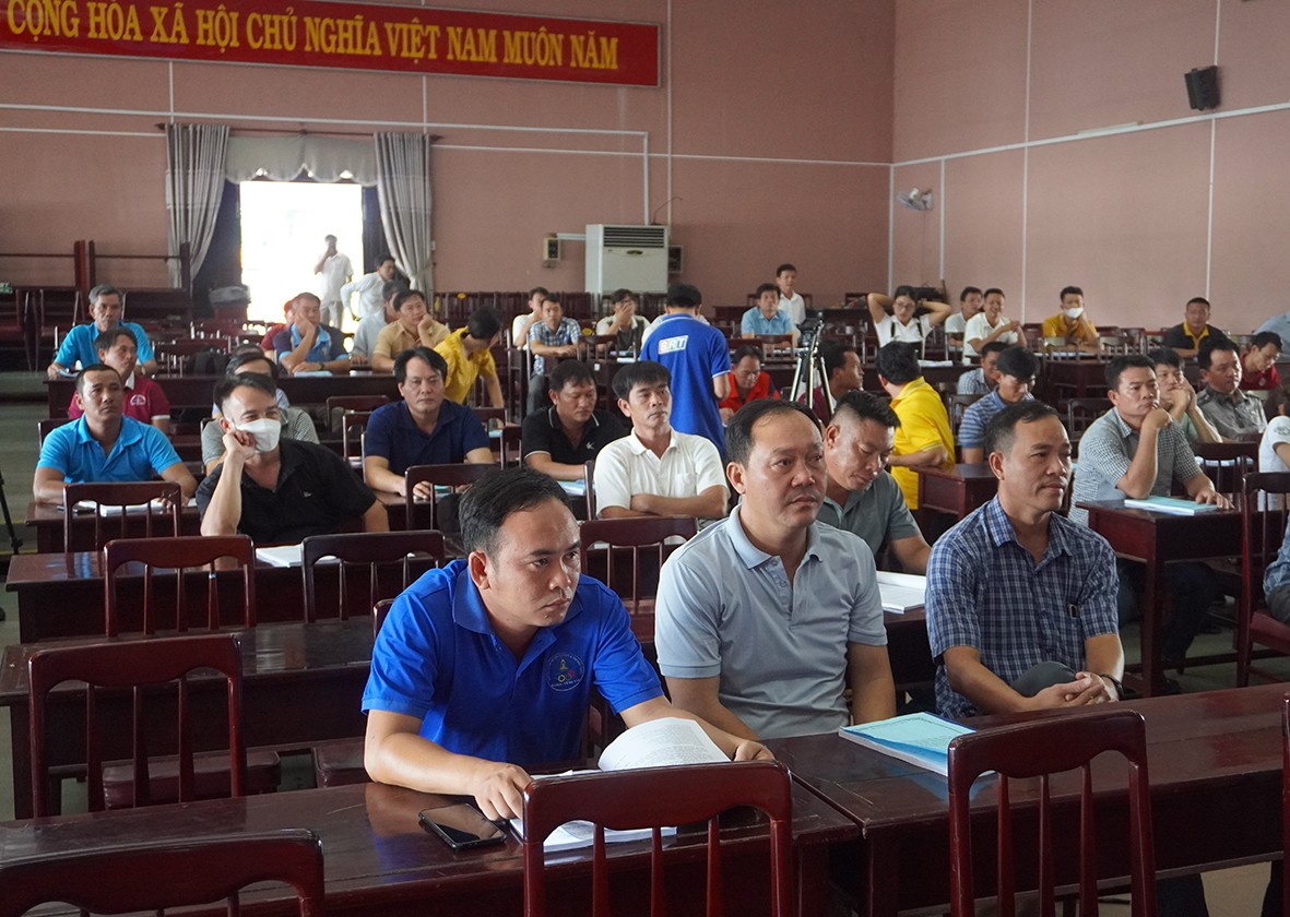 Các học viên tham dự lớp tập huấn.