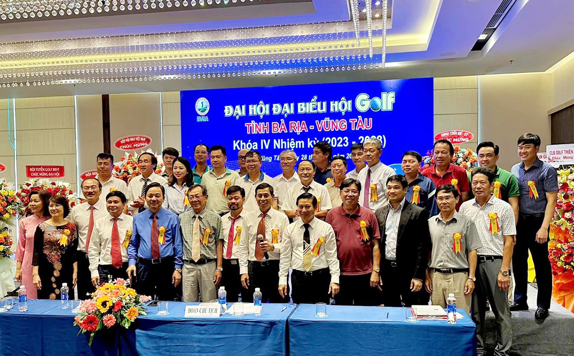 Ban Chấp hành Hội Golf tỉnh nhiệm kỳ 2023-2028 ra mắt tại Đại hội.