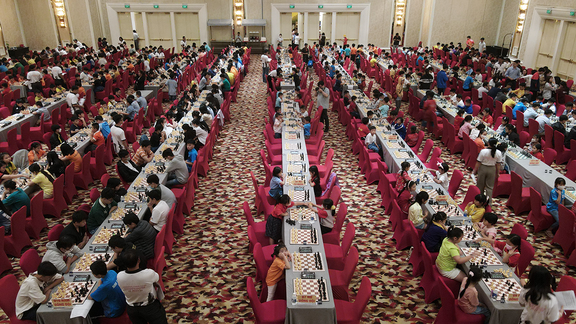 Gần 1.000 kỳ thủ ở mọi lứa tuổi tham dự giải cho thấy sự phát triển mạnh mẽ của phong trào cờ vua trong cả nước.
