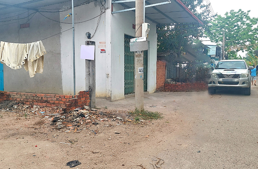 Khu đất ông Trần Văn Tuấn khiếu nại vì cho rằng việc bồi thường, hỗ trợ chưa thỏa đáng.