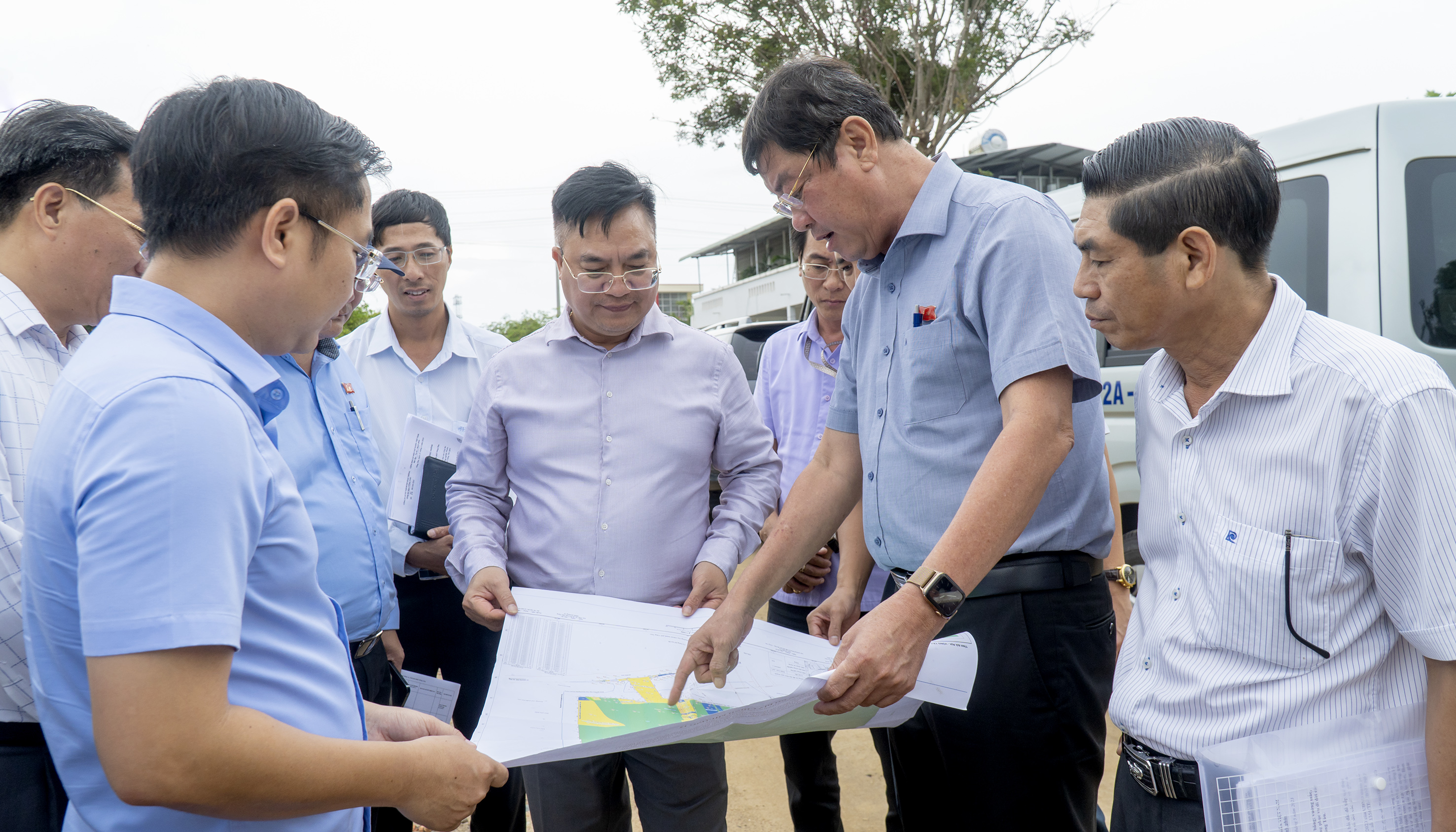Lãnh đạo TP. Vũng Tàu khảo sát, kiểm tra tiến độ tại Dự án Đường cầu Cháy thuộc địa bàn phường 11, 12.Dự án Hạ tầng kỹ thuật khu Tiểu thủ công nghiệp Phước Thắng.