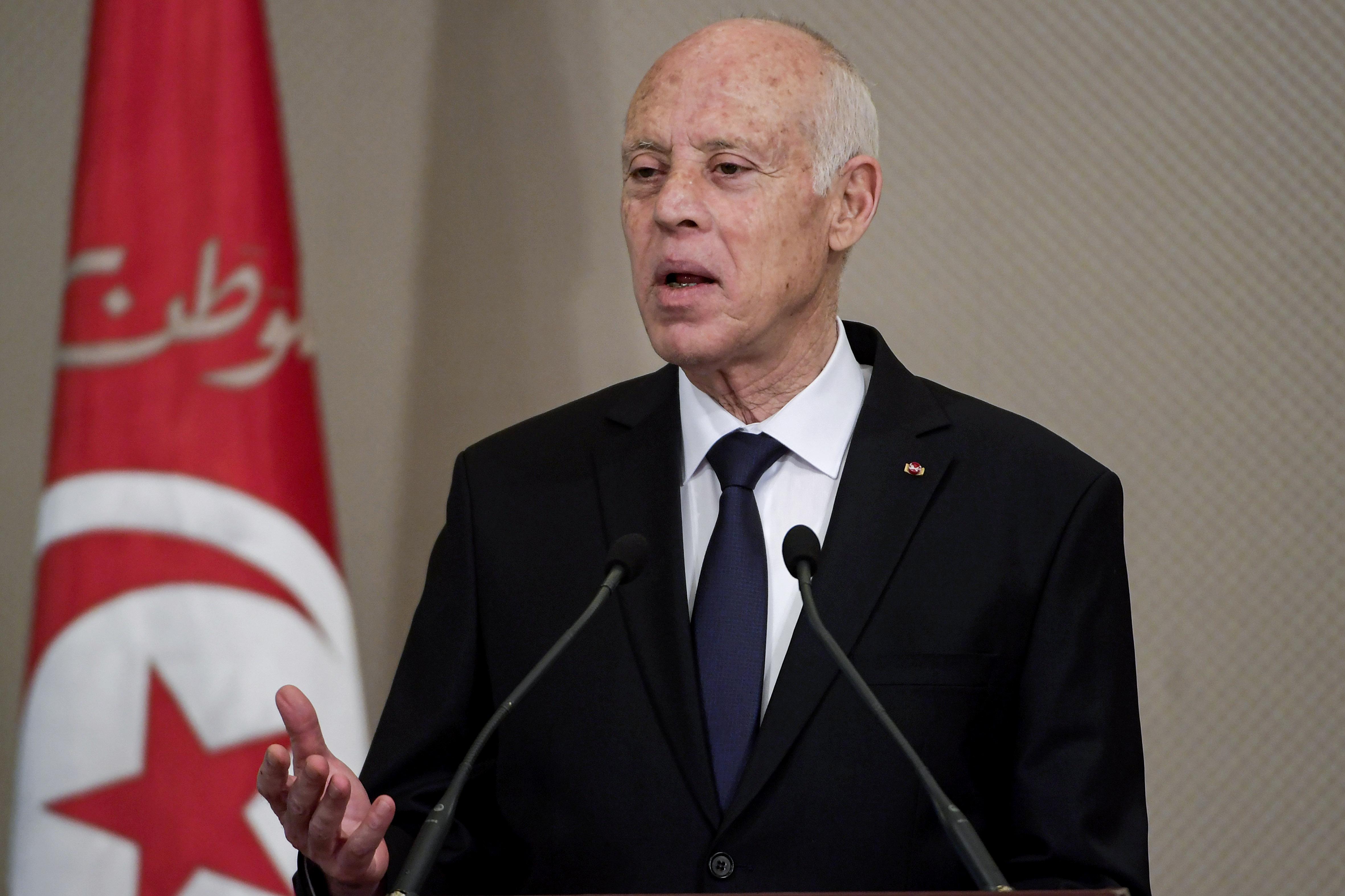 Tổng thống Tunisia Kais Saied.