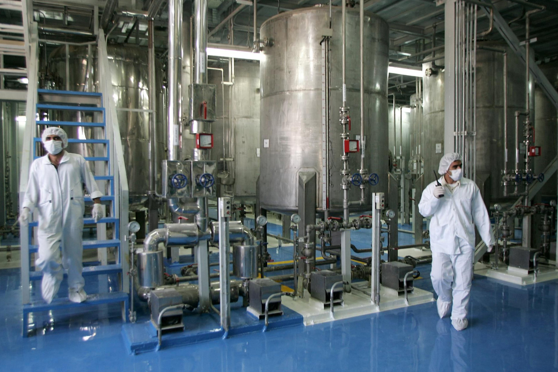 Bên trong một cơ sở làm giàu urani ở Iran.