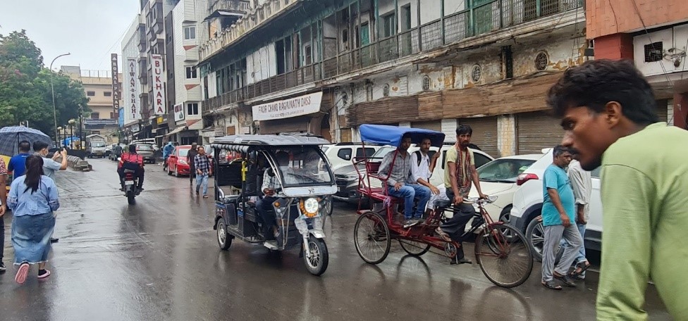 Xe Tuk Tuk “đặc sản” của giao thông ở Ấn Độ.