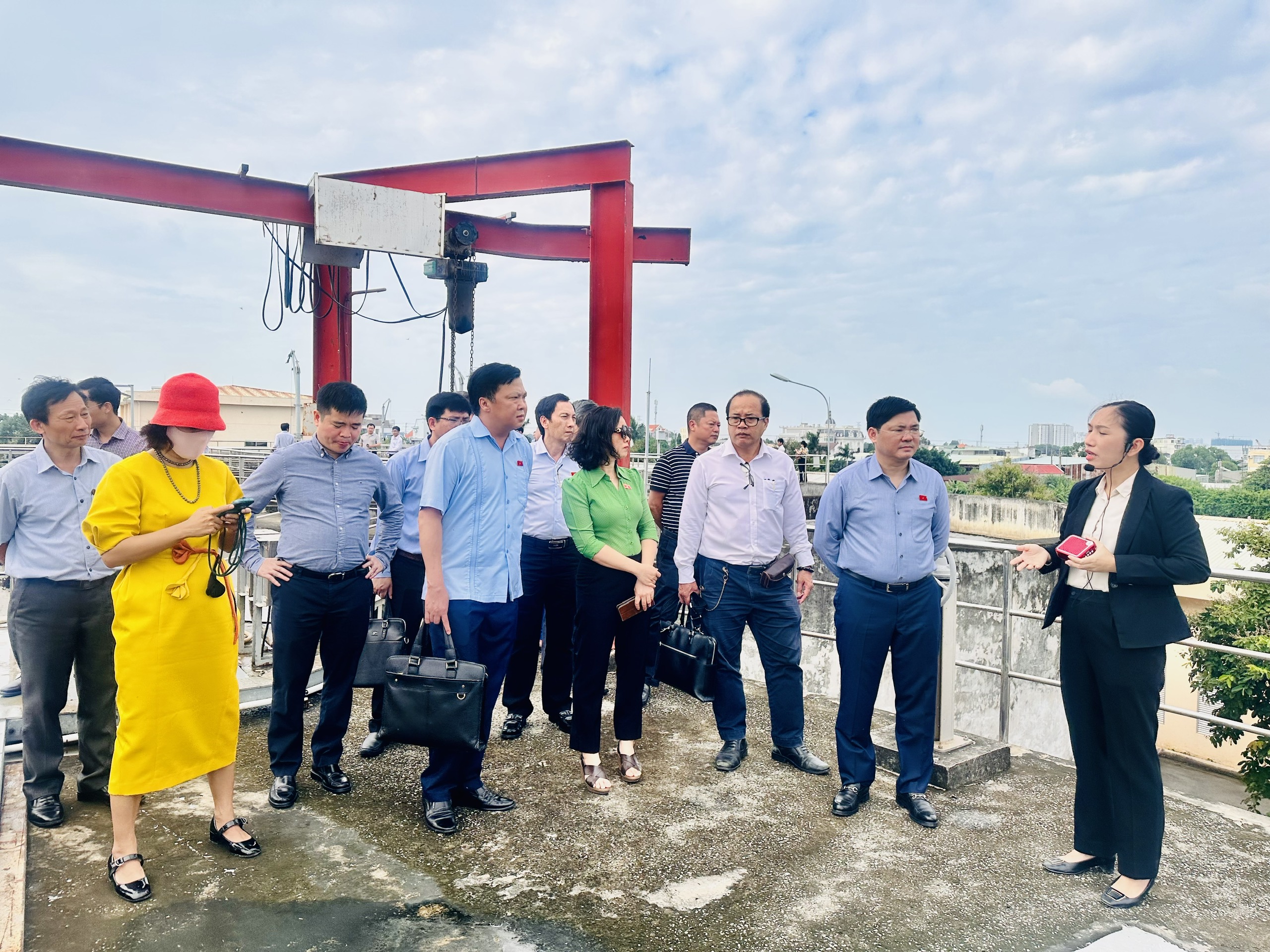 Đoàn giám sát Uỷ ban khoa học - công nghệ - môi trường Quốc hội giám sát công tác bảo vệ môi trường tại dự án thu gom, xử lý và thoát nước TP. Vũng Tàu 
