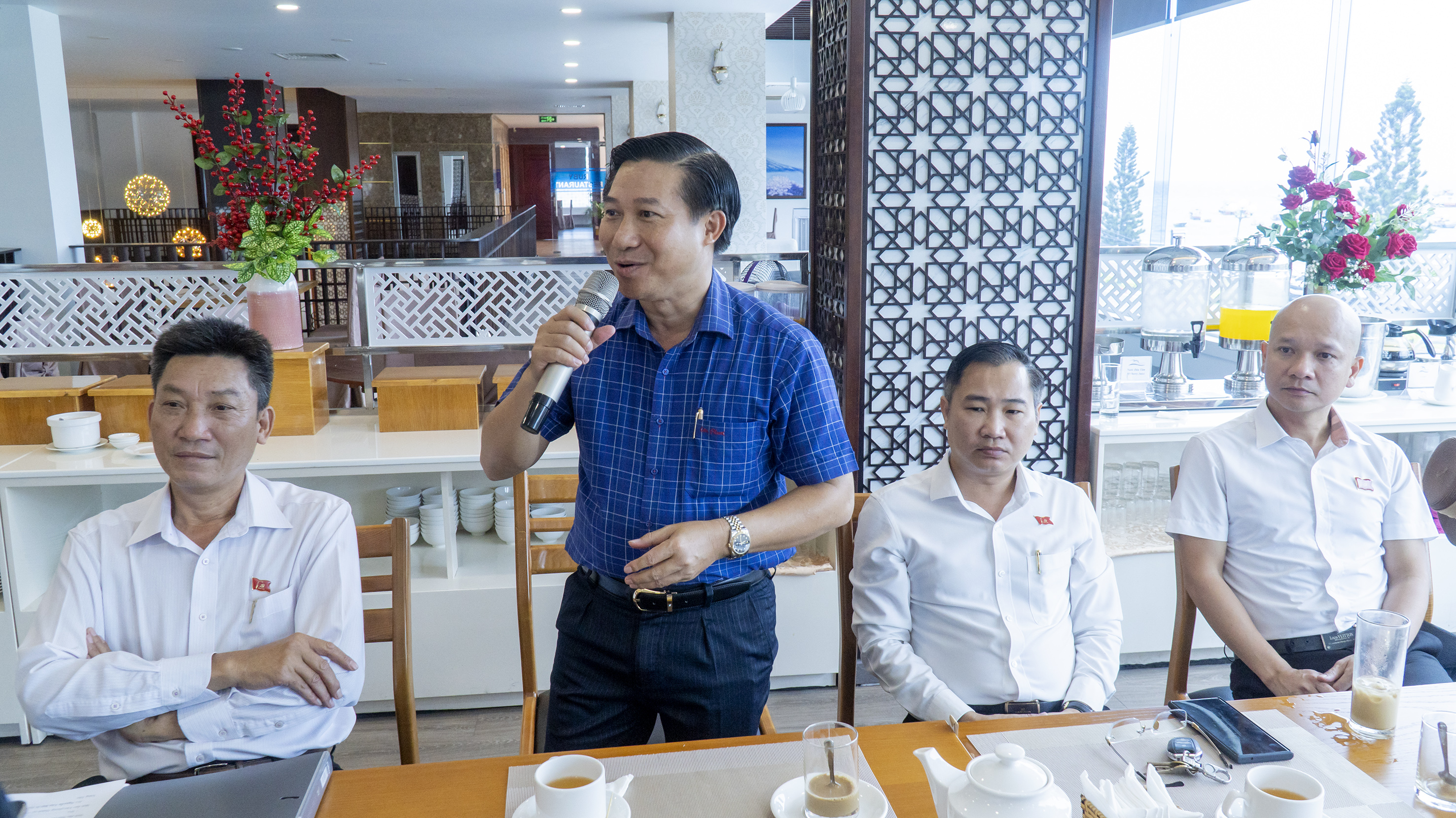 Cà phê doanh nhân là một trong những chương trình do Hội Doanh nhân trẻ tỉnh phối hợp tổ chức để làm tốt công tác đối thoại chính sách.