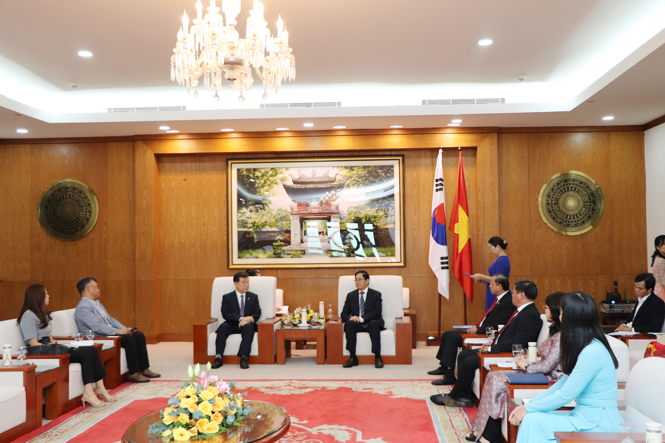 Quang cảnh buổi tiếp.