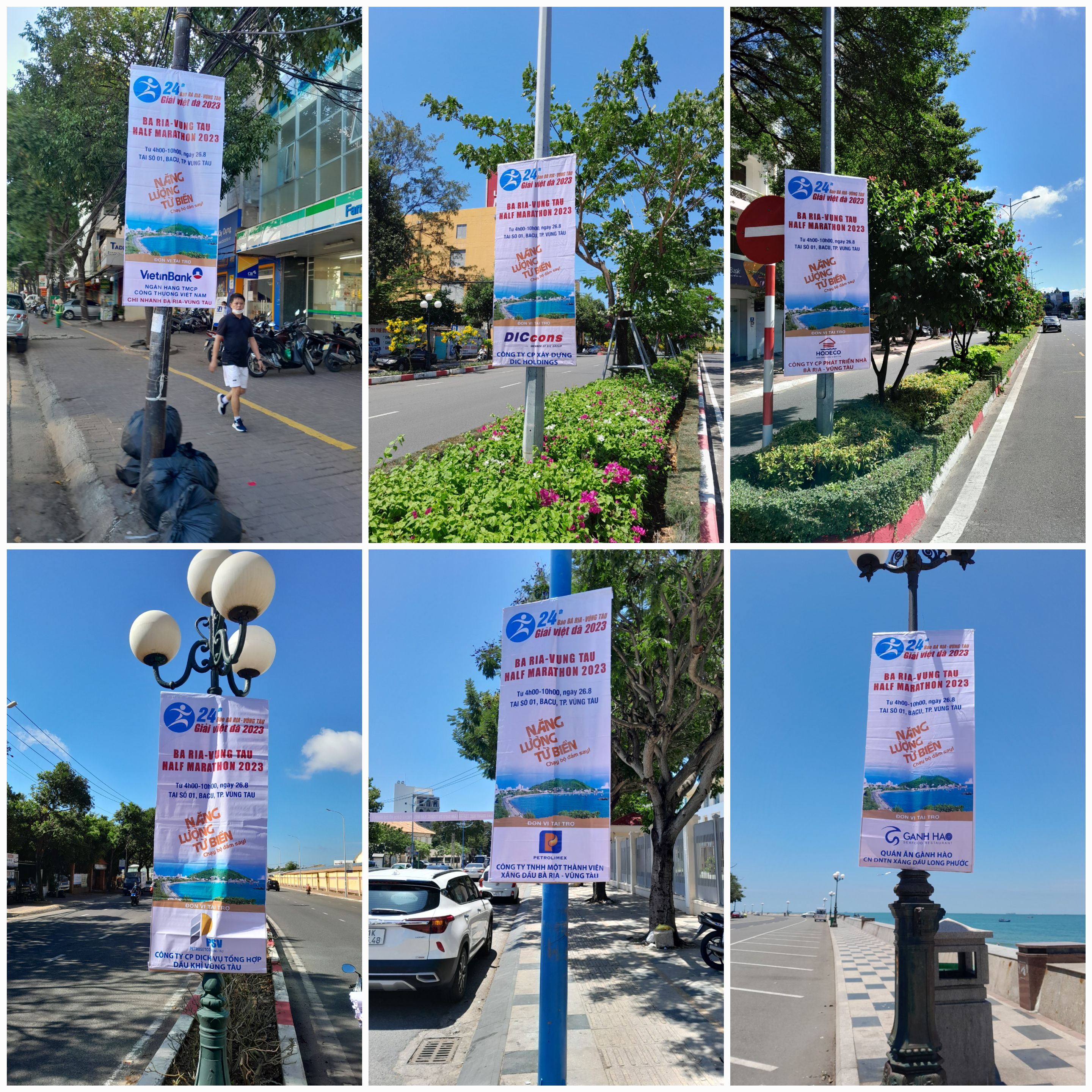 Thông tin cổ động cho giải hiện diện trên nhiều tuyến đường của thành phố biển xinh đẹp.