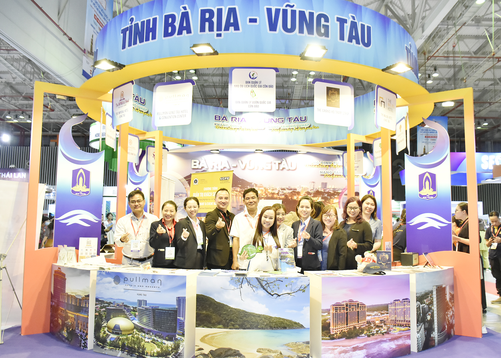 Kios quảng bá du lịch Bà Rịa-Vũng Tàu tại ITE HCMC 2023.