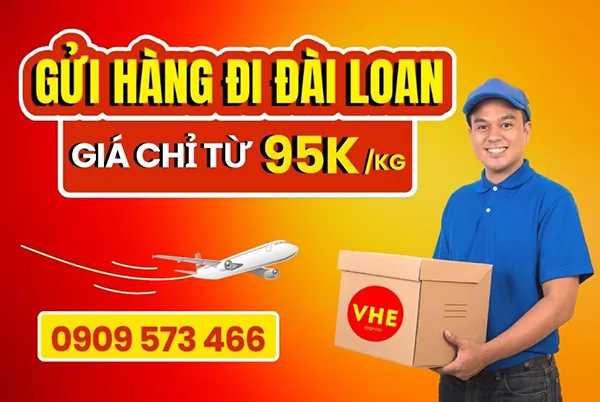 Cước phí gửi hàng đi Đài Loan còn tuỳ theo phương thức vận chuyển