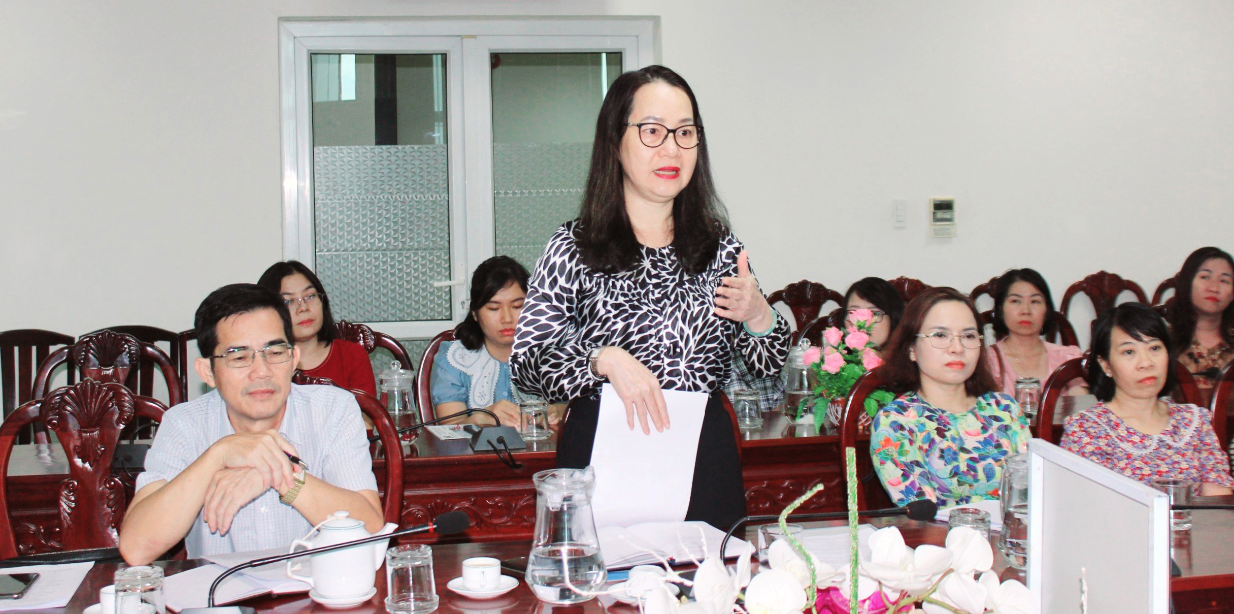 Phát biểu tại buổi làm việc, bà Trần Thị Ngọc Châu bày tỏ mong muốn Trường THPT MEIKEI sẽ kết nối, giao lưu văn hoá với các trường THPT trên địa bàn tỉnh, nhất là 8 trường có giảng dạy môn tiếng Nhật.