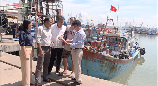 Đoàn kiểm tra liên ngành UBND tỉnh kiểm tra công tác IUU tại cảng Cát Lở (TP.Vũng Tàu) ngày 19/9