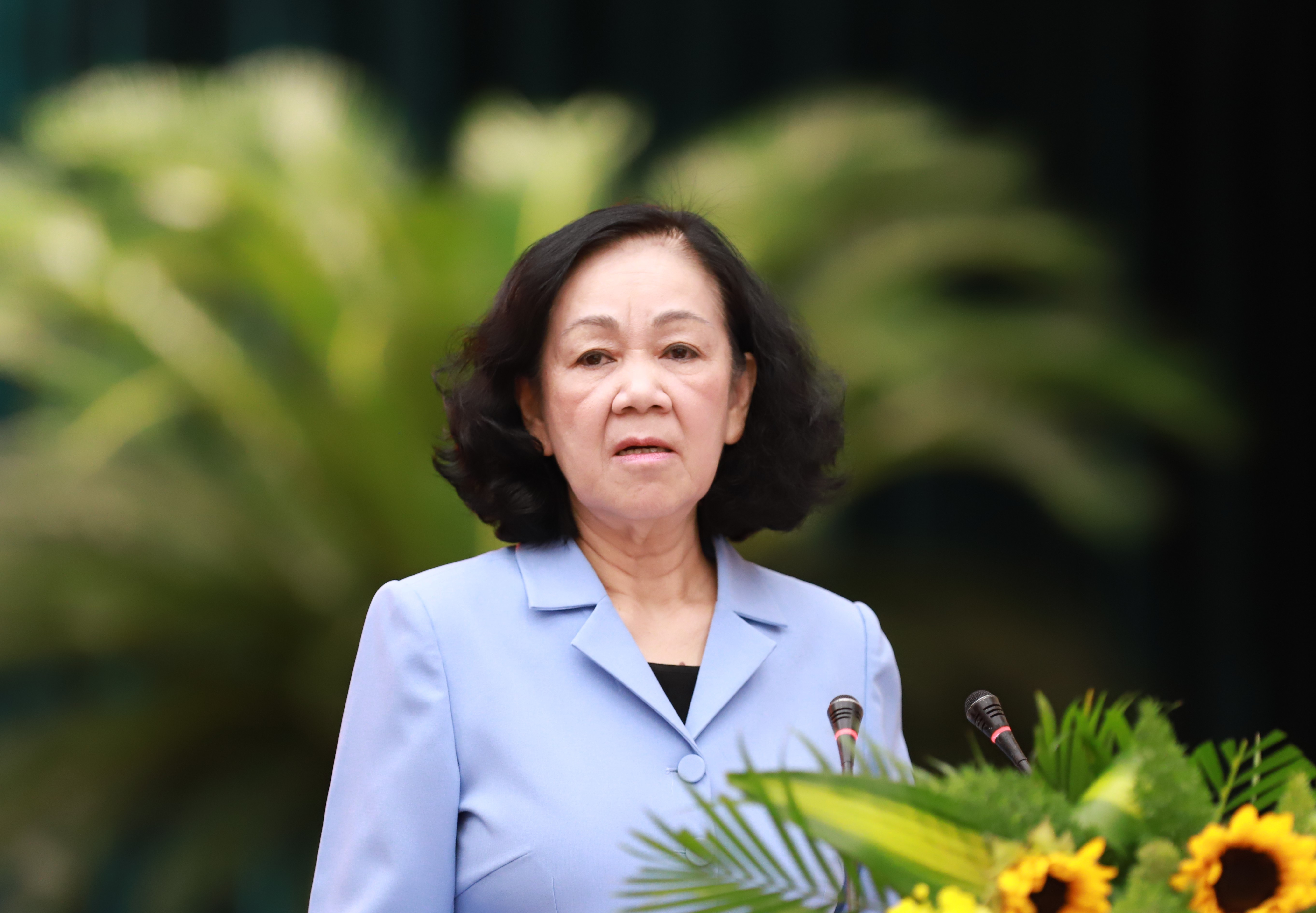 Thường trực Ban Bí thư, Trưởng Ban Tổ chức Trung ương Trương Thị Mai. Ảnh: Hoàng Giám .