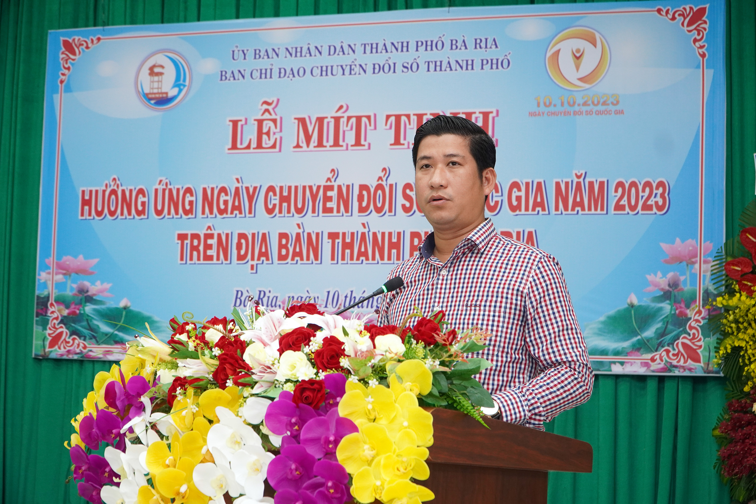 Phó Chủ tịch UBND TP. Bà Rịa Đặng Huy Quang thông tin, chuyển đổi số trên địa bàn đạt những kết quả tích cực.