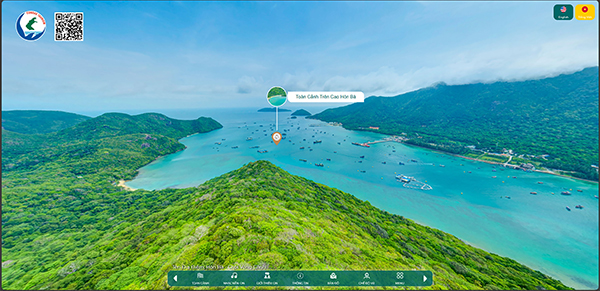 Hòn Bà từ trên cao và Bến Đầm.