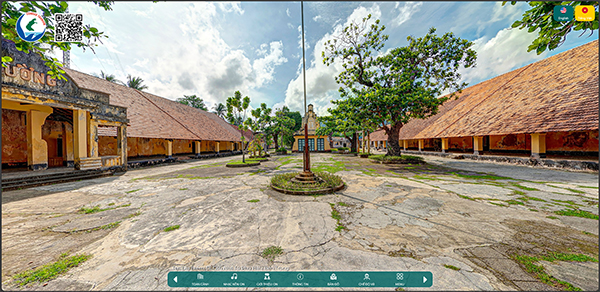 Di tích Nhà tù Phú Hải trên bản đồ 3D 3600 du lịch Côn Đảo.
