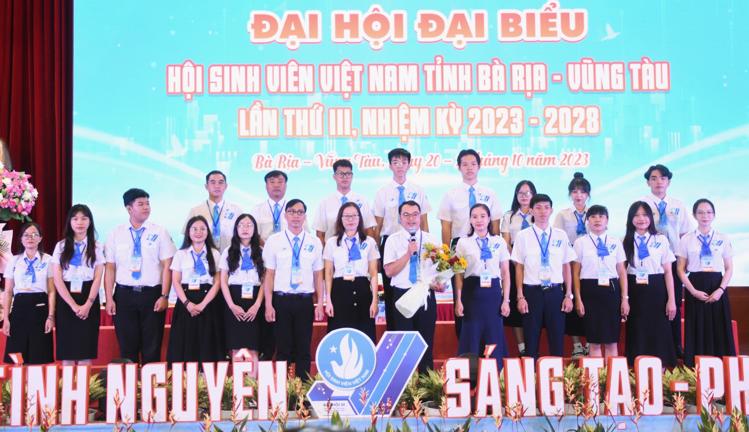 Ban chấp hành Hội Sinh viên Việt Nam tỉnh lần thứ III, nhiệm kỳ 2023-2028 ra mắt tại Đại hội.