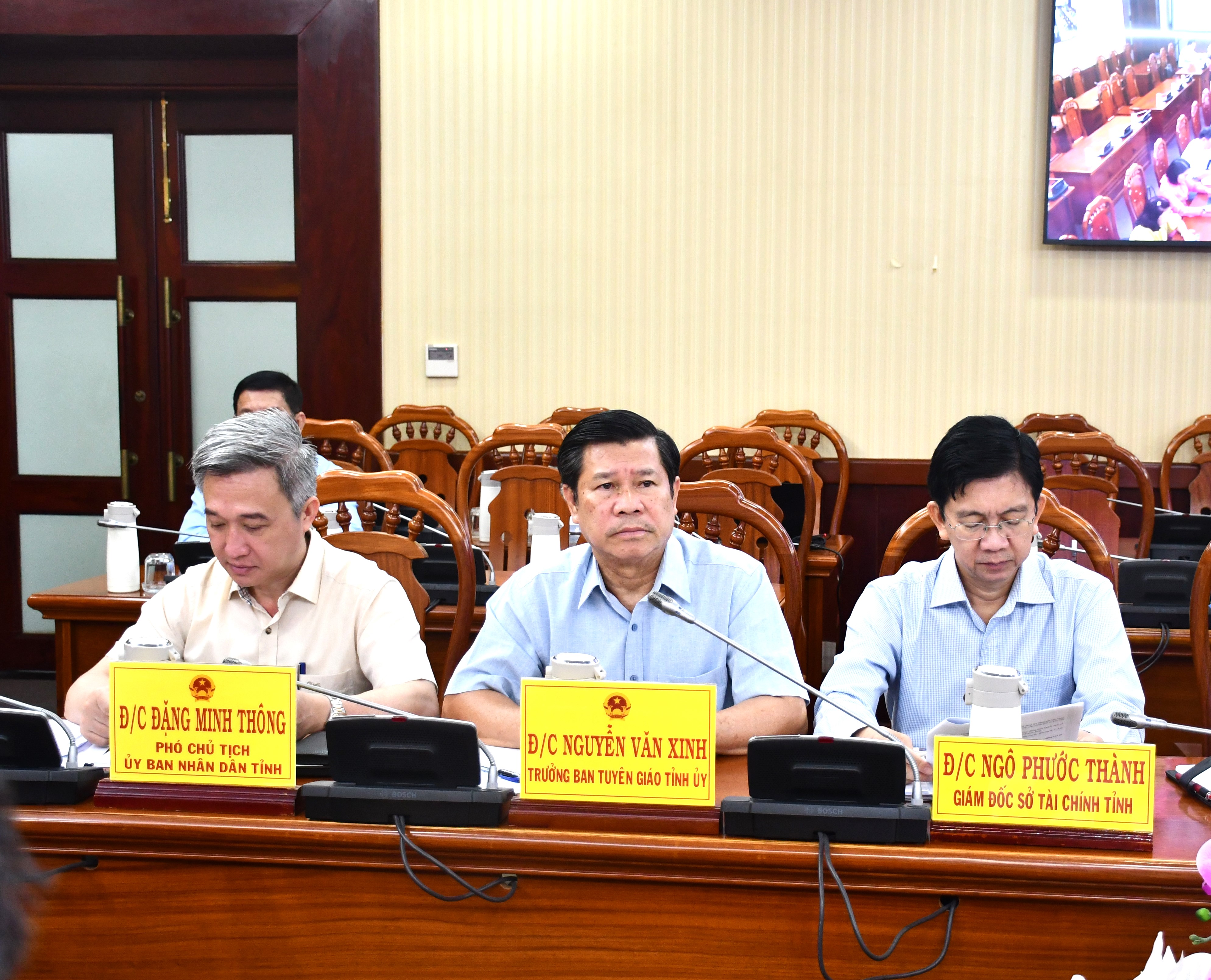 Các đại biểu dự hội nghị tại điểm cầu tỉnh.