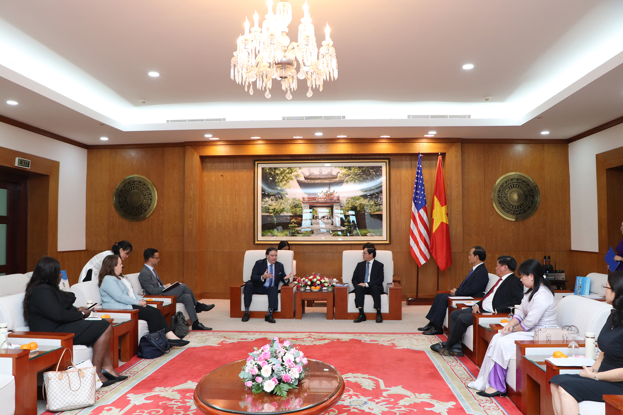Quang cảnh buổi tiếp.