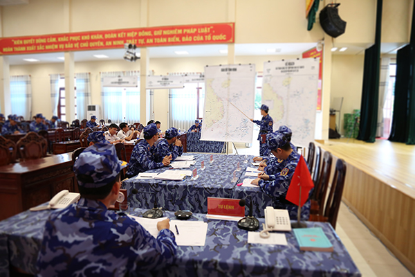 Quang cảnh buổi diễn tập.