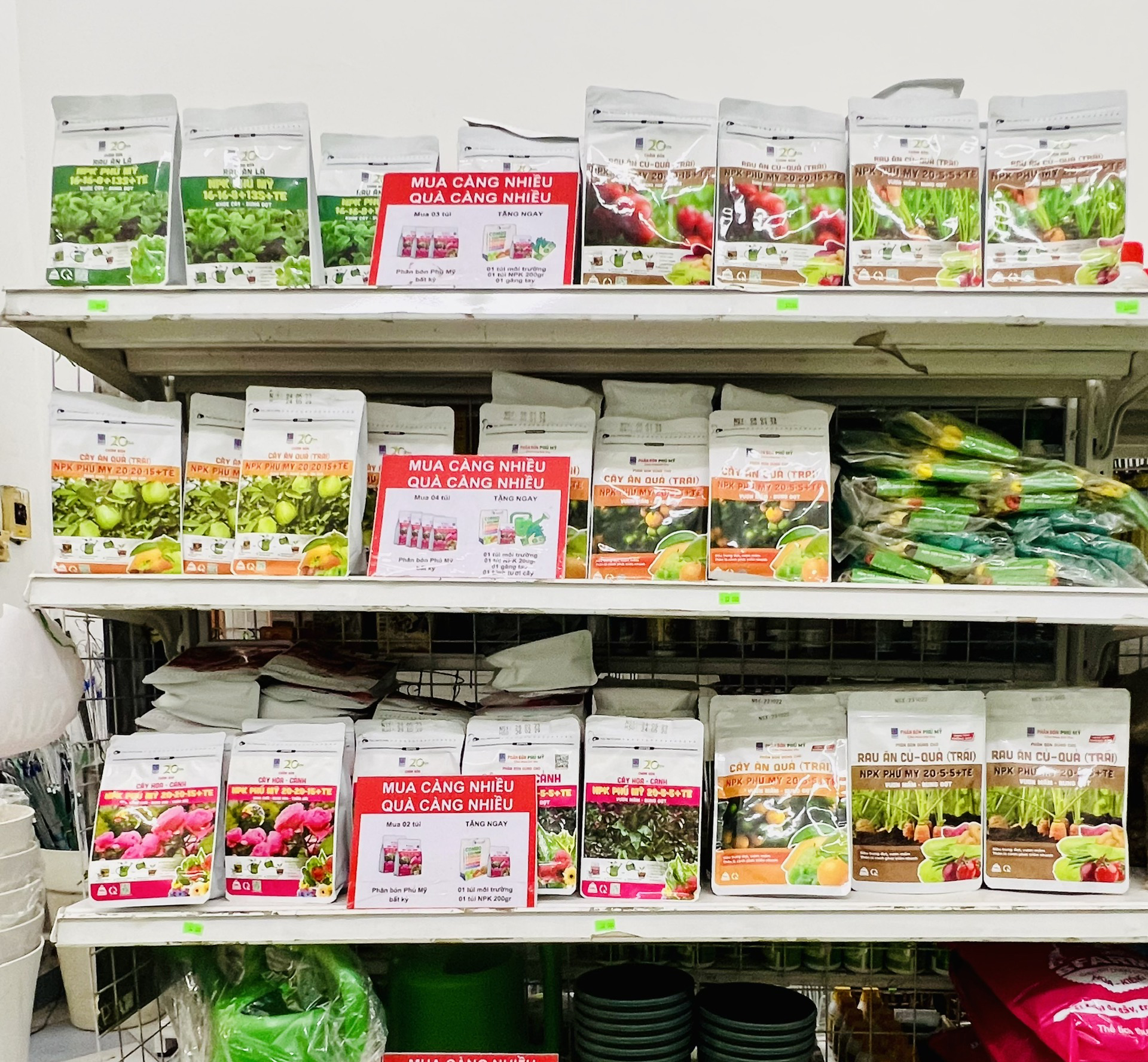 Túi sản phẩm Phú Mỹ Garden được phân phối rộng rãi ở các cửa hàng cây cảnh, vật tư nông nghiệp.