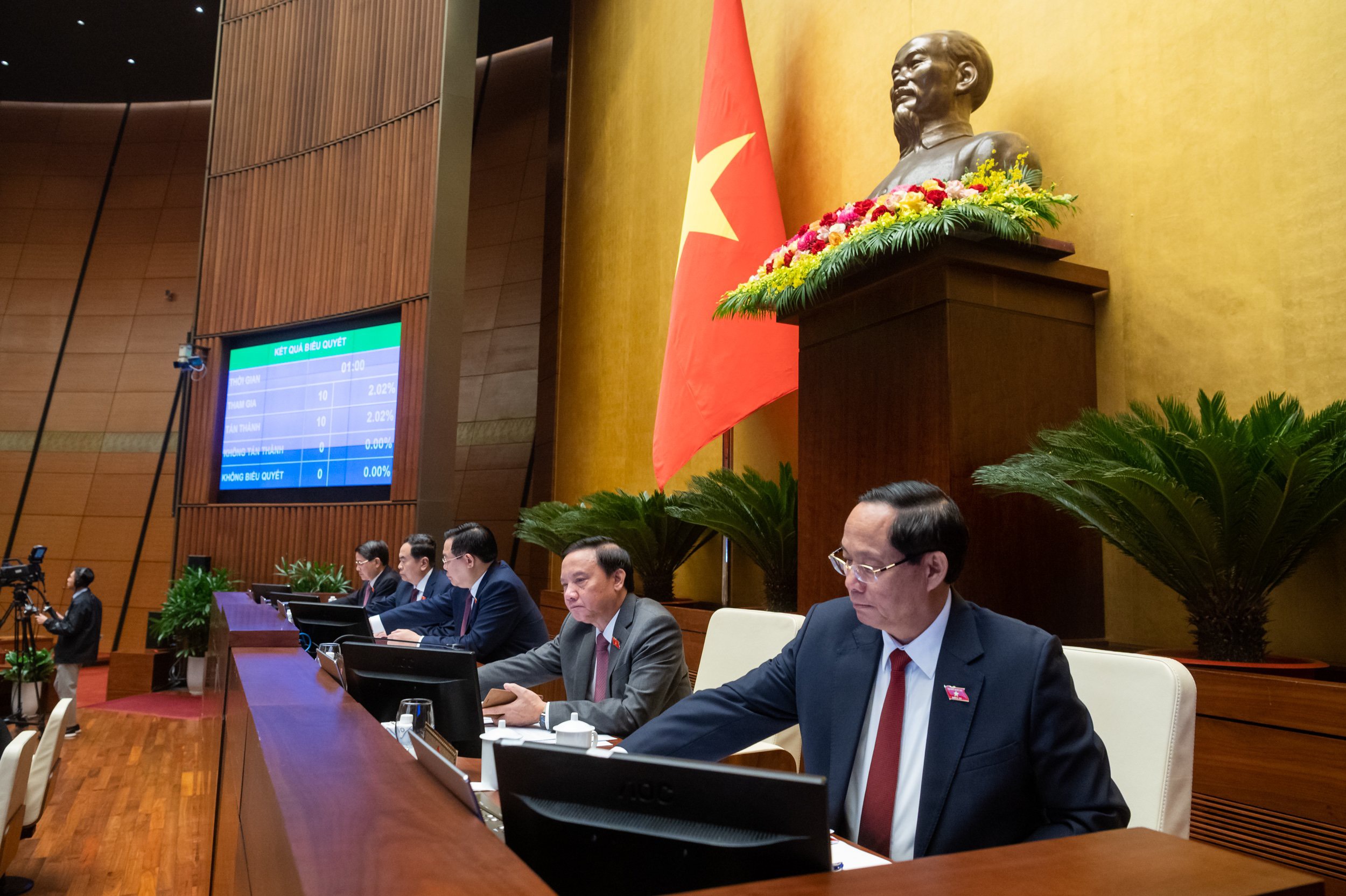 Lãnh đạo Quốc hội biểu quyết