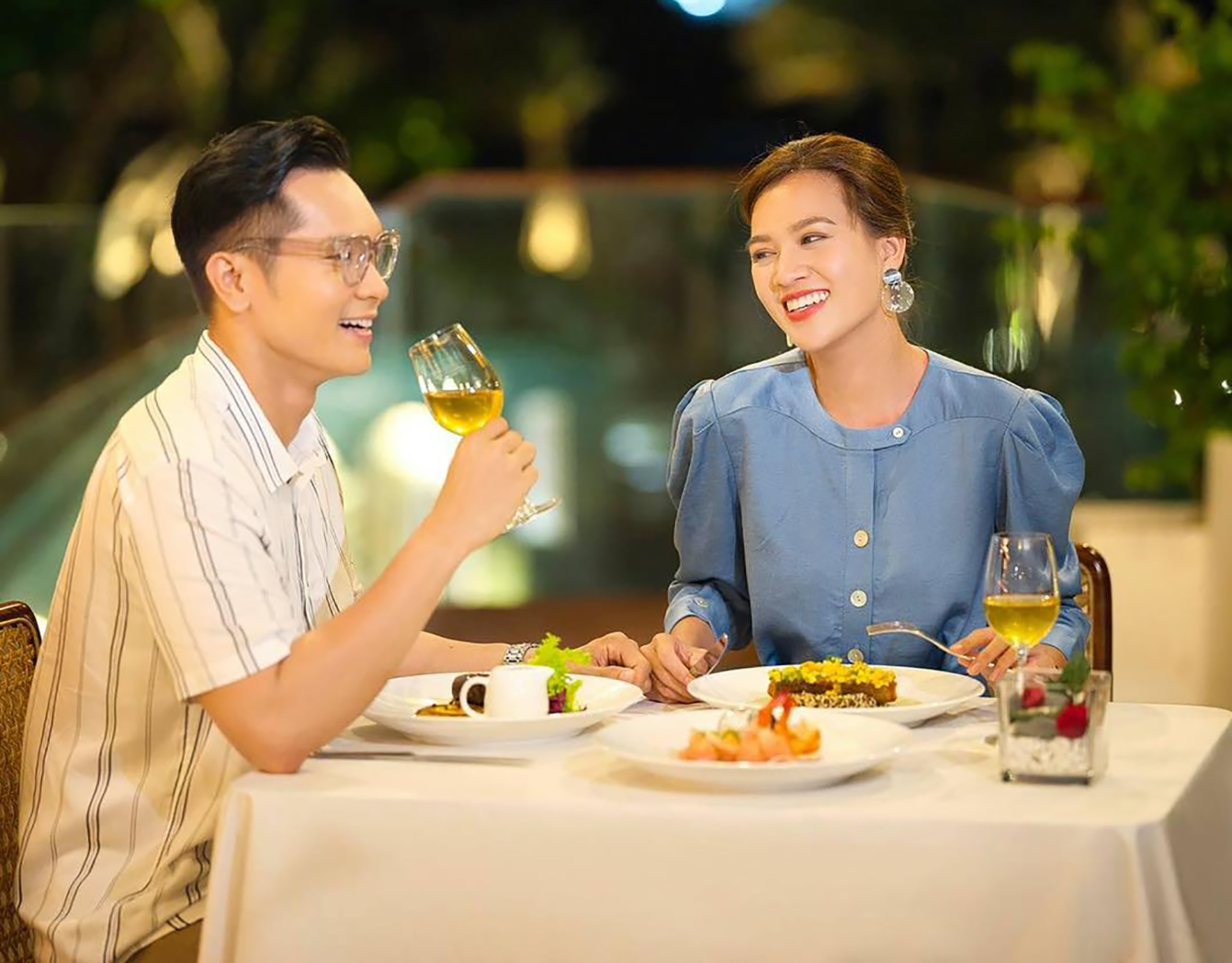 Không gian lãng mạn của Khách sạn Mercure Vũng Tàu phù hợp cho các bữa tiệc cuối năm.