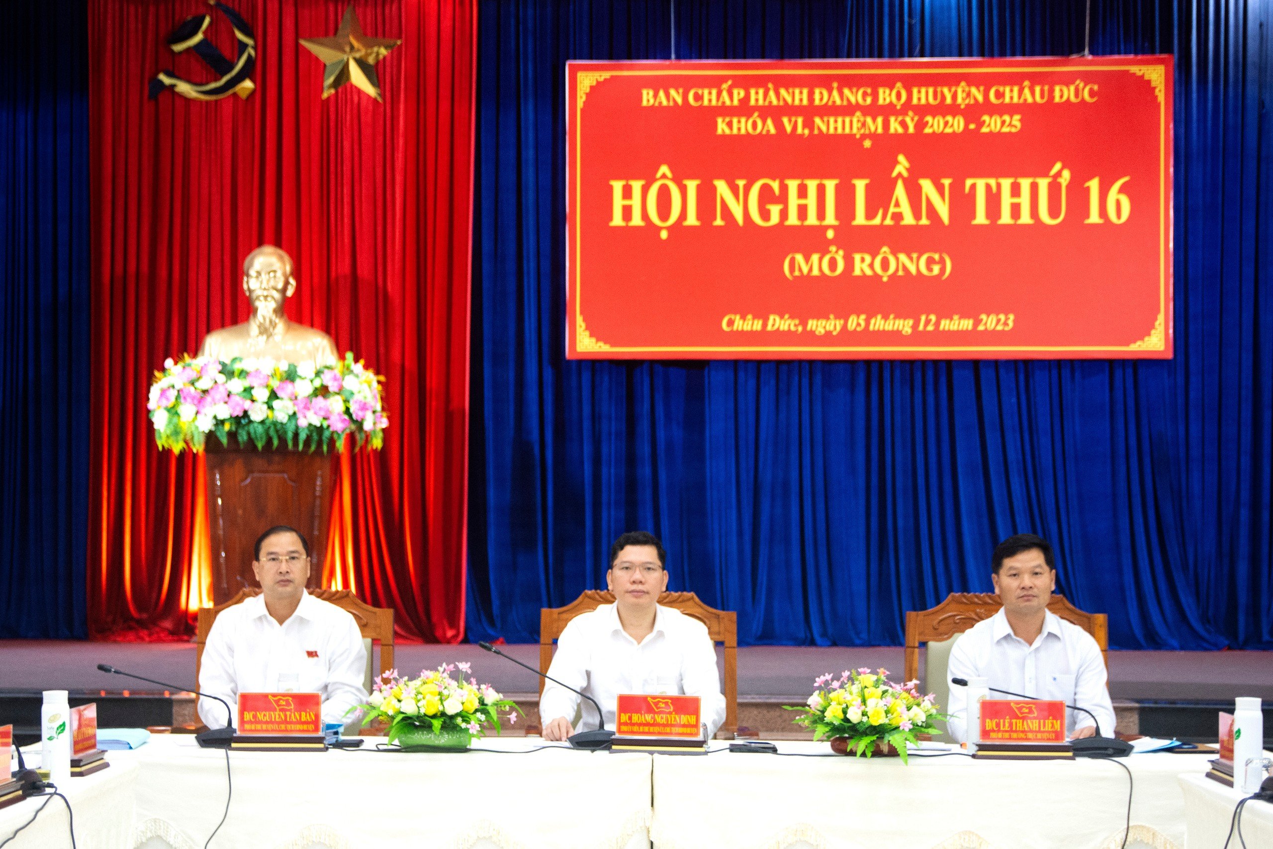 Huyện uỷ Châu Đức tổ chức Hội nghị Ban Chấp hành Đảng bộ huyện lần thứ mười sáu, khoá VI, nhiệm kỳ 2020 - 2025 