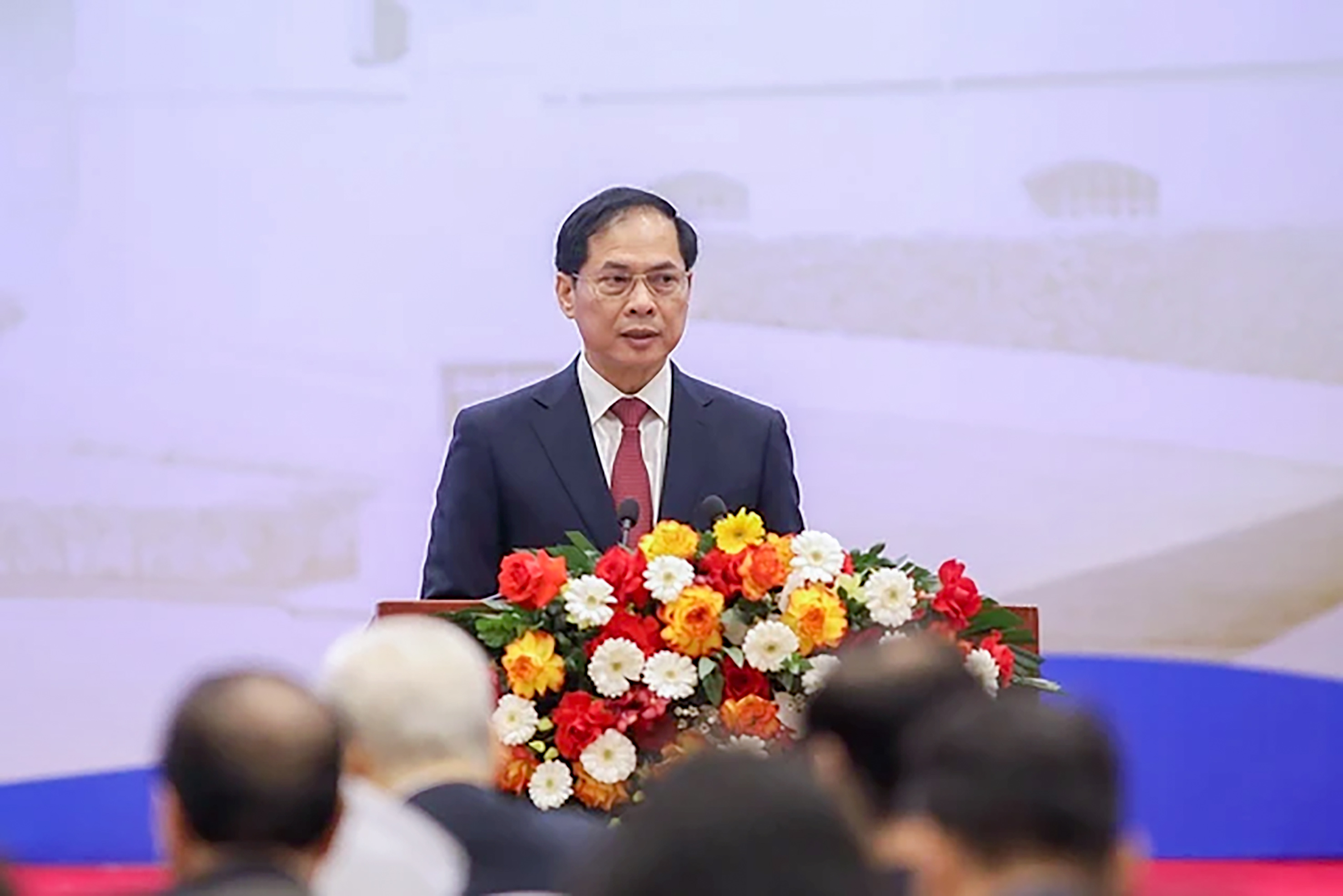 Bộ trưởng Bộ Ngoại giao Bùi Thanh Sơn phát biểu khai mạc. Ảnh: TIẾN ĐẠT