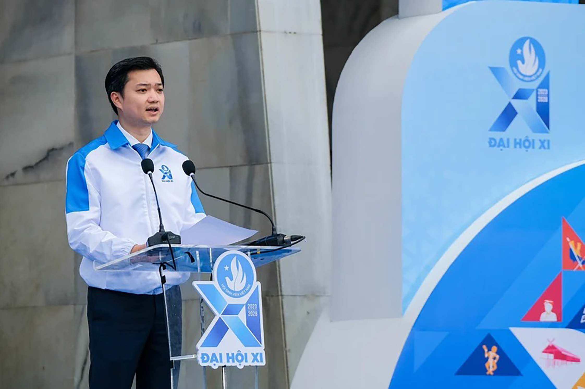 Chủ tịch Hội SV Việt Nam khóa XI Nguyễn Minh Triết.