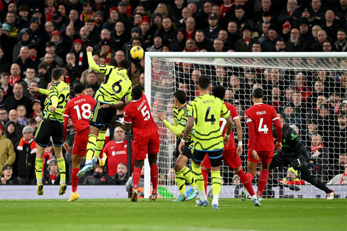 Liverpool và Arsenal bất phân thắng bại trong trận “chung kết lượt đi”.