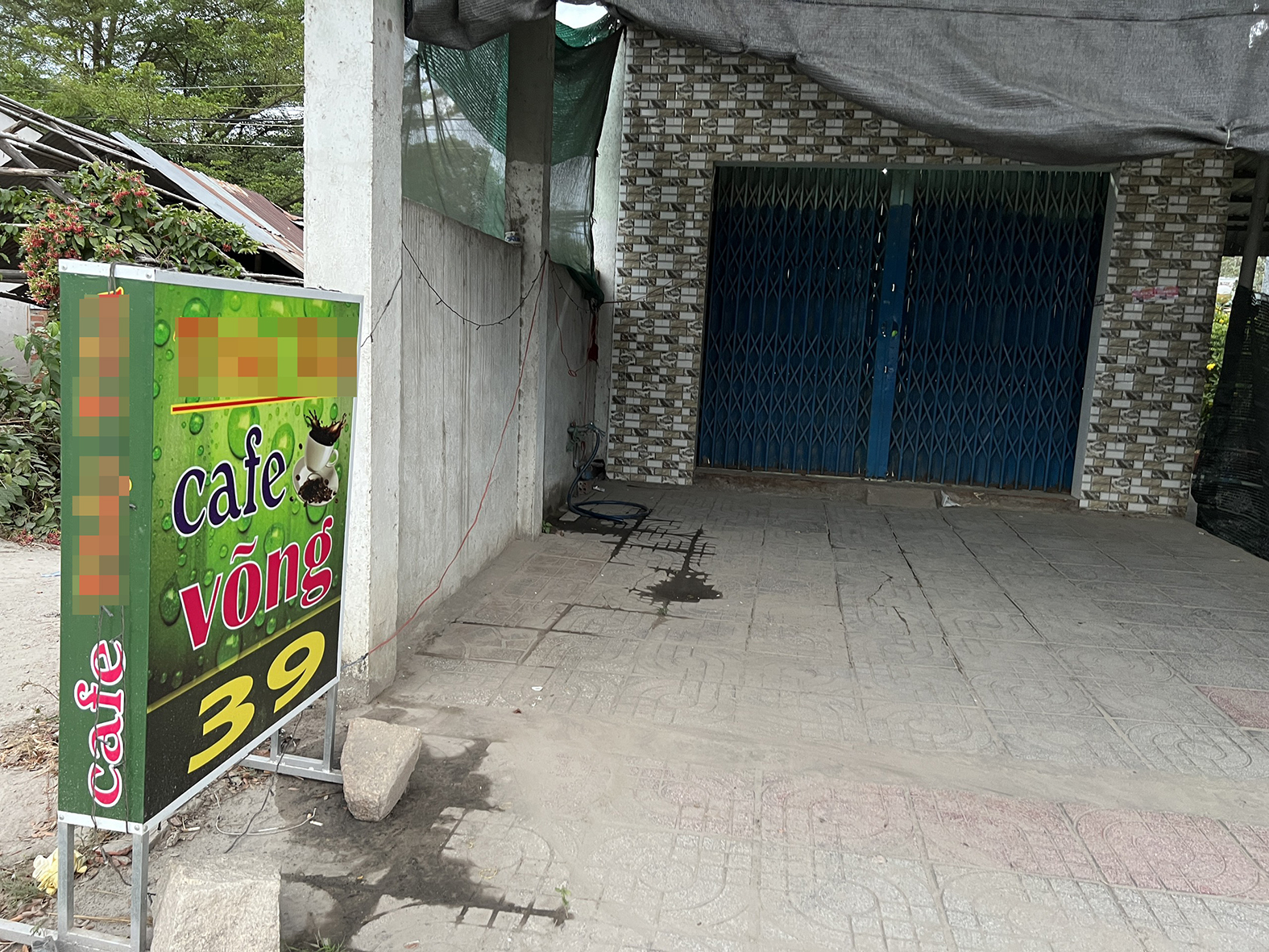 Quán cà phê nơi phát hiện 1 người tử vong, 1 người bị thương nặng 