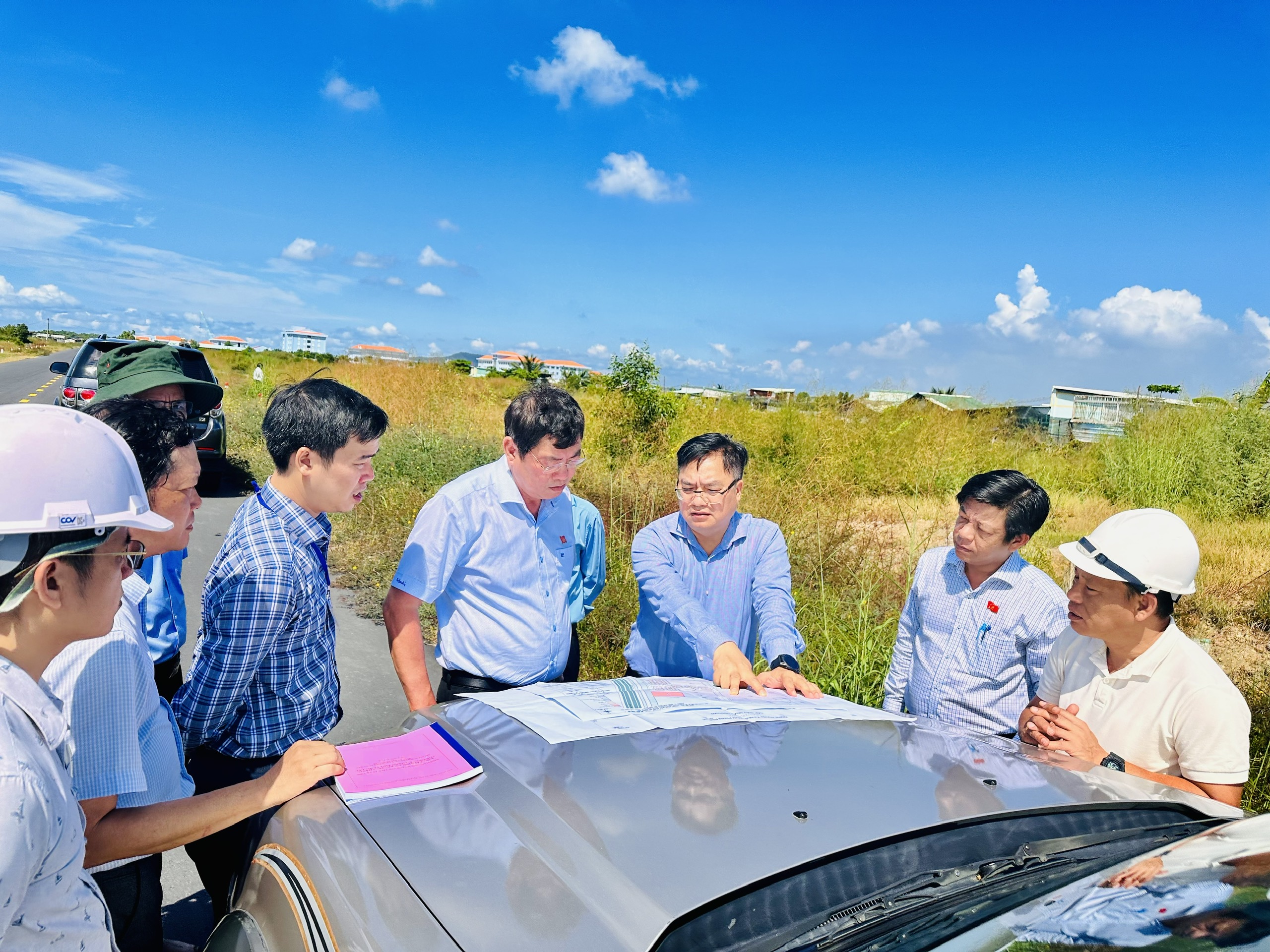 Lãnh đạo TP.Vũng Tàu kiểm tra dự án TĐC khu đô thị Phước Thắng.