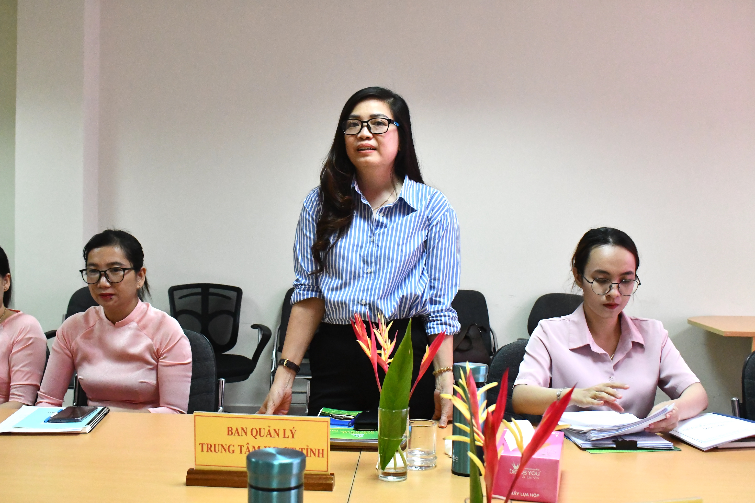 Đại diện Ban Quản lý Trung tâm Hành chính - Chính trị tỉnh đã phát động phong trào thi đua của Khối I năm 2024.