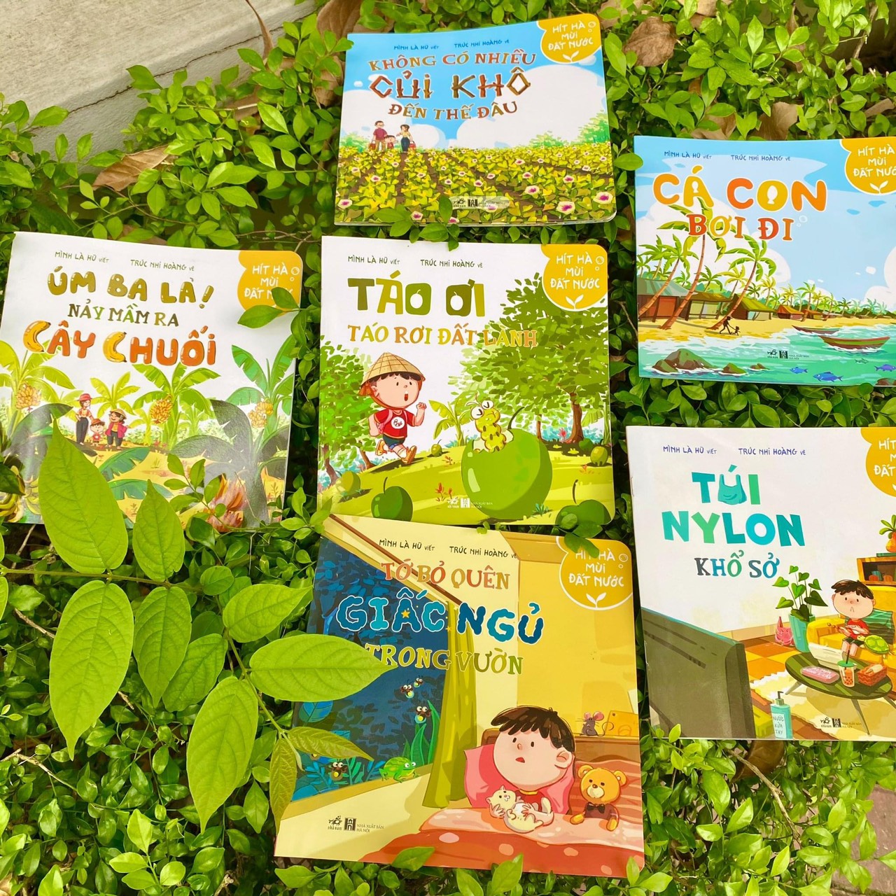 Bộ sách Hít hà mùi đất nước của hai tác giả Nguyễn Hữu Quỳnh Hương và Trúc Nhi Hoàng.