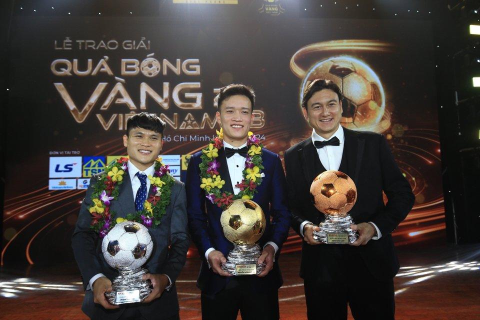 3 cầu thủ đoạt Quả bóng Vàng, Bạc, Đồng năm 2023.
