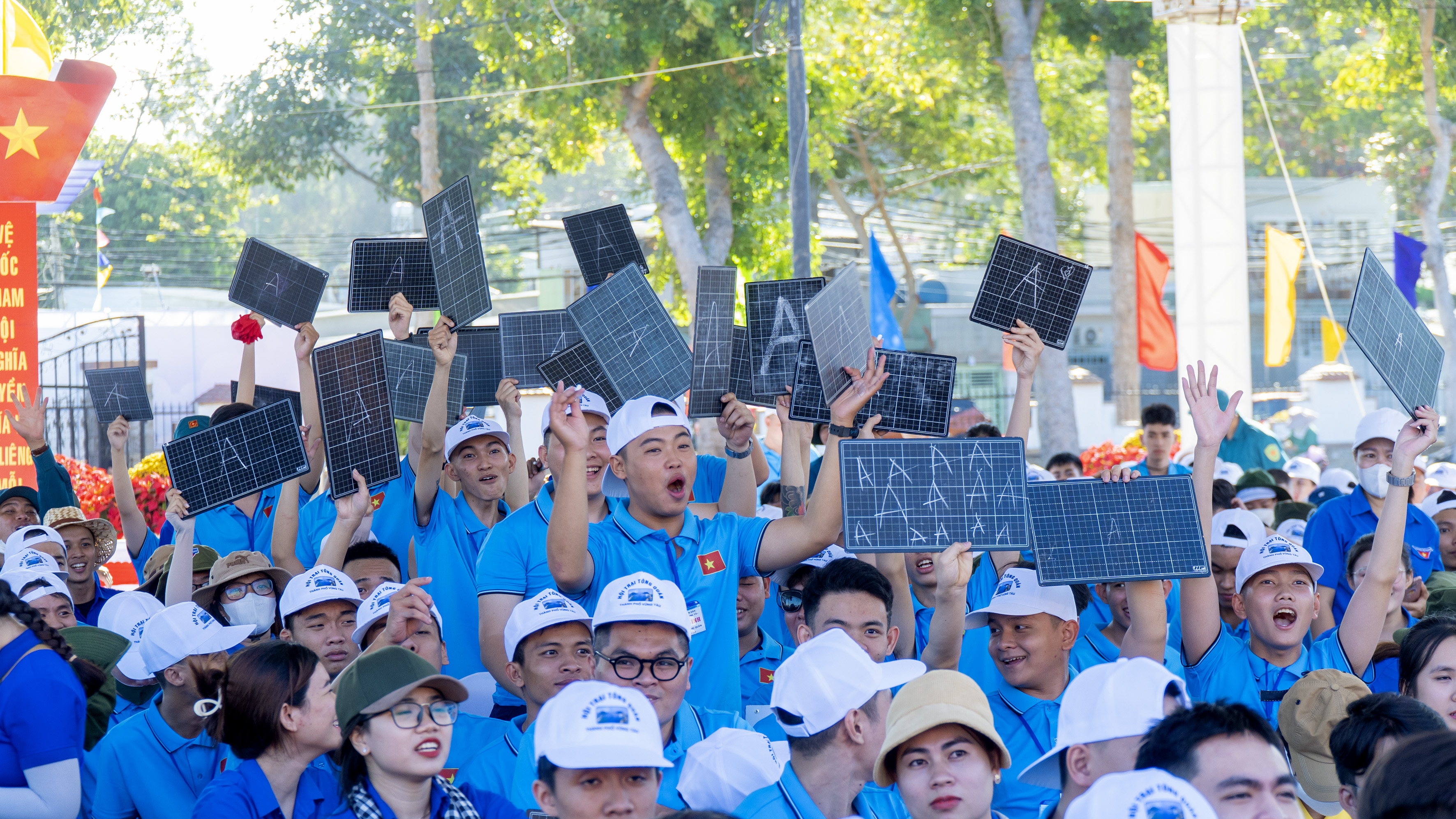 Các tân binh TP.Vũng Tàu hào hức tham gia thi 