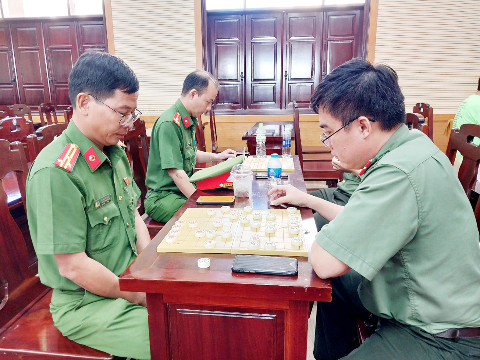 Các vận động viên tham gia thi đấu môn cờ tướng