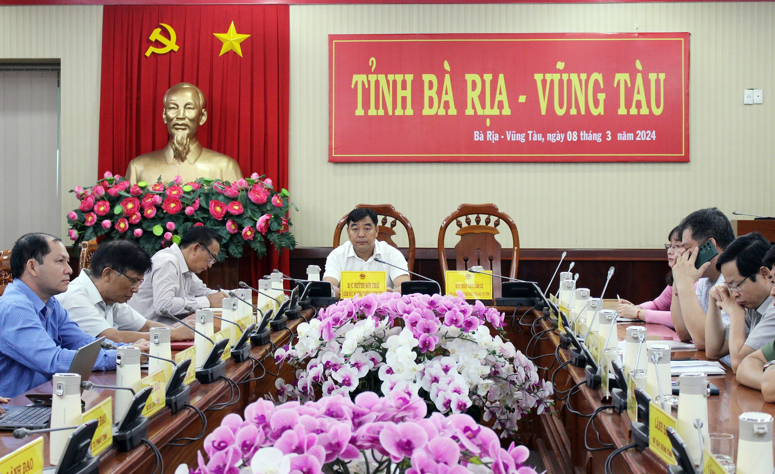 Quang cảnh phiên họp tại điểm cầu tỉnh Bà Rịa-Vũng Tàu.