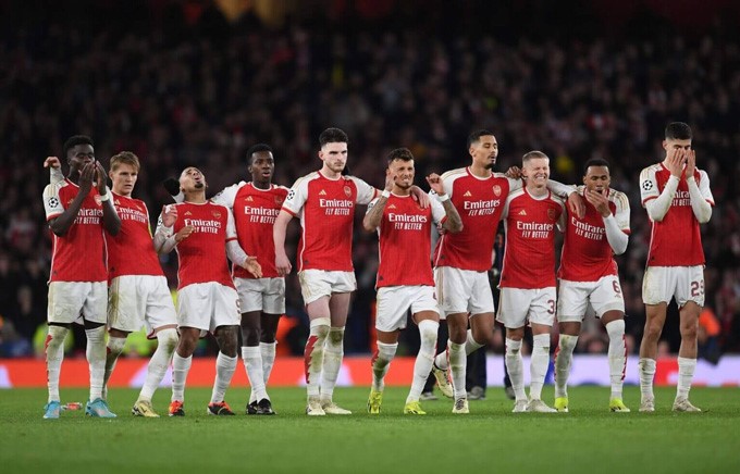 Chiều cao trung bình của đội hình Arsenal đã tăng đáng kể trong những năm gần đây.