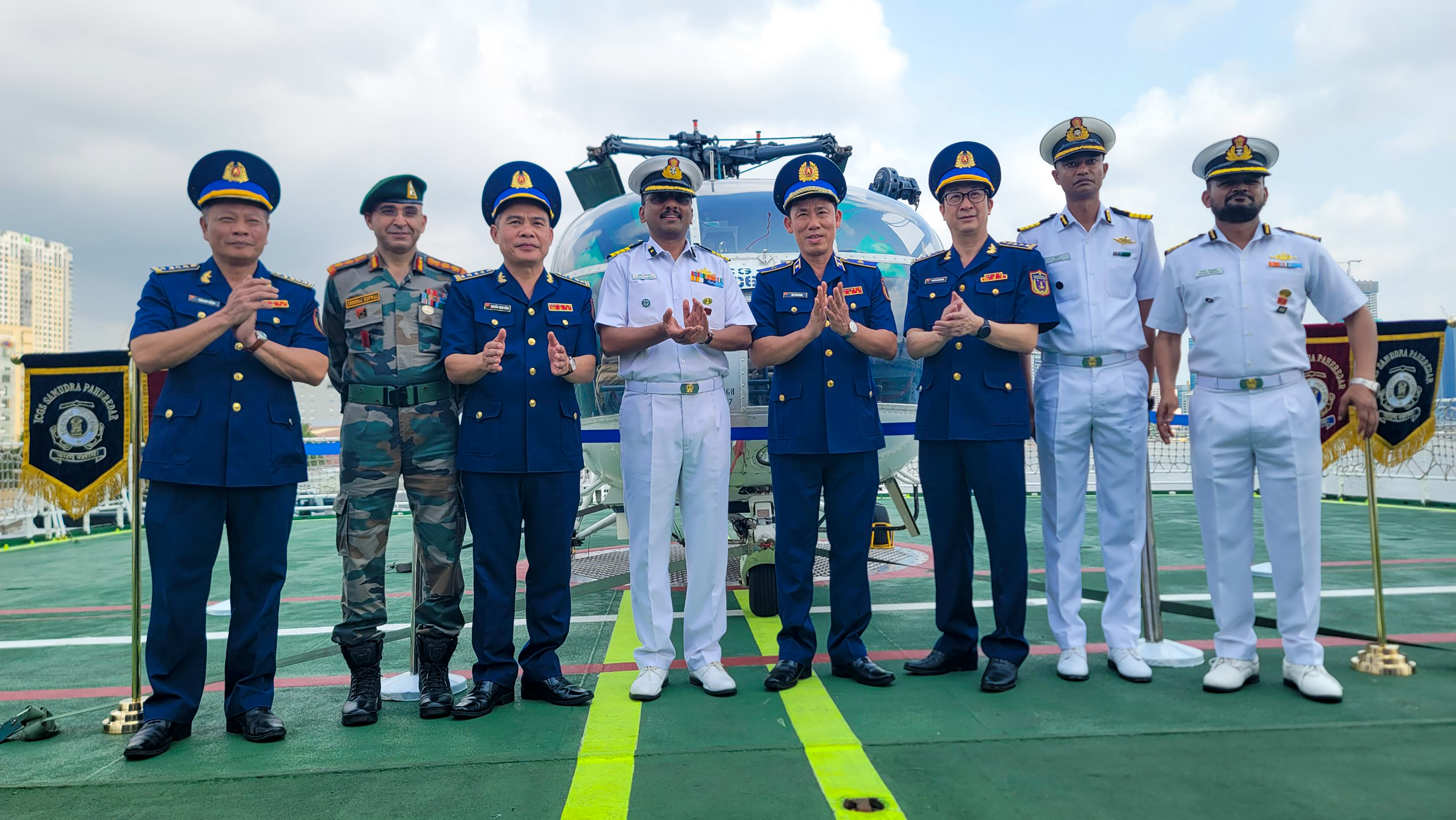 Chuyến thăm của lực lượng Bảo vệ bờ biển Ấn Độ đến Việt Nam nhằm thắt chặt hơn mối quan hệ song phương tốt đẹp giữa hai lực lượng và tình cảm đoàn kết, hữu nghị truyền thống lâu đời của quân dân 2 nước.