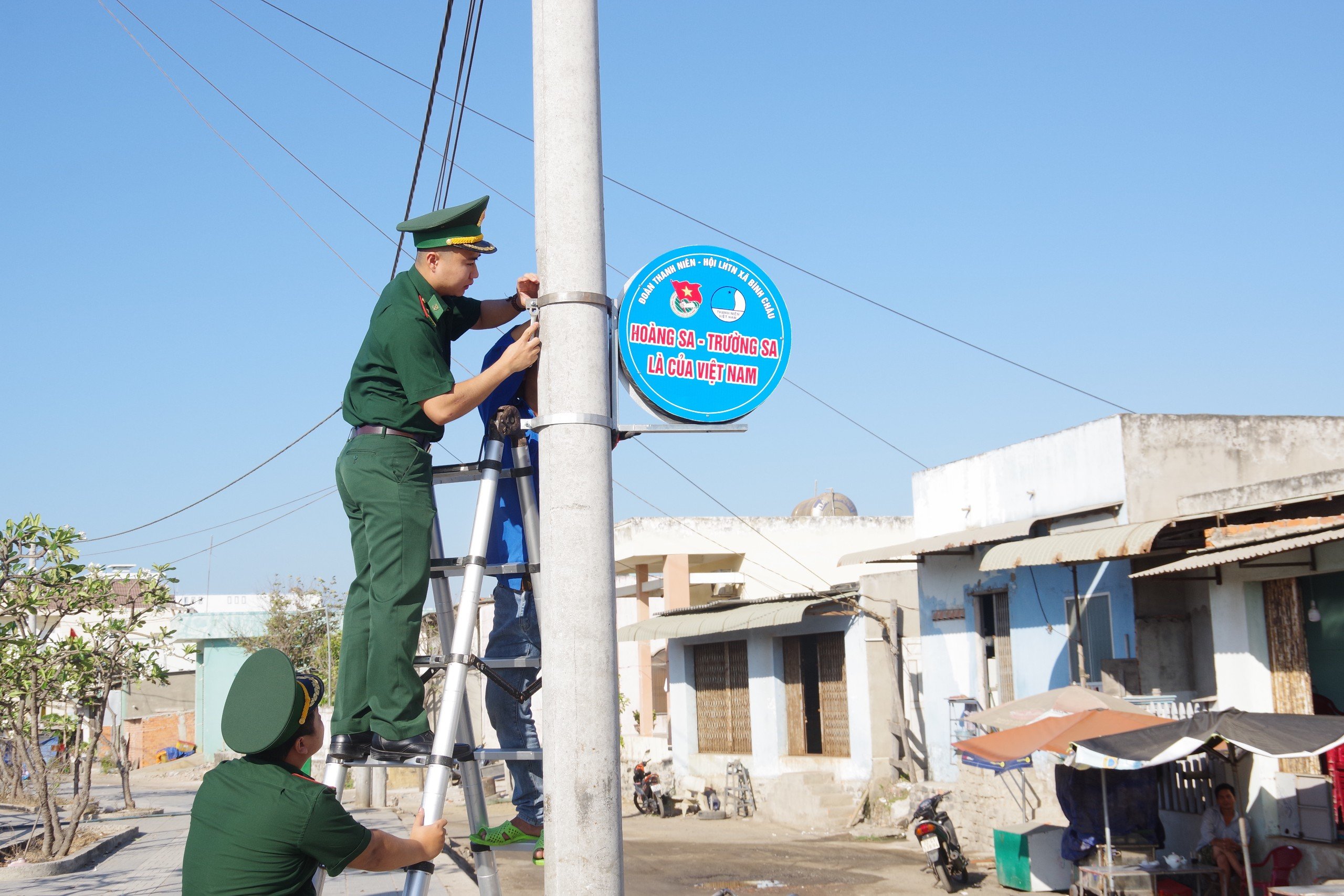 Đồn Biên phòng Bình Châu xây dựng công trình 