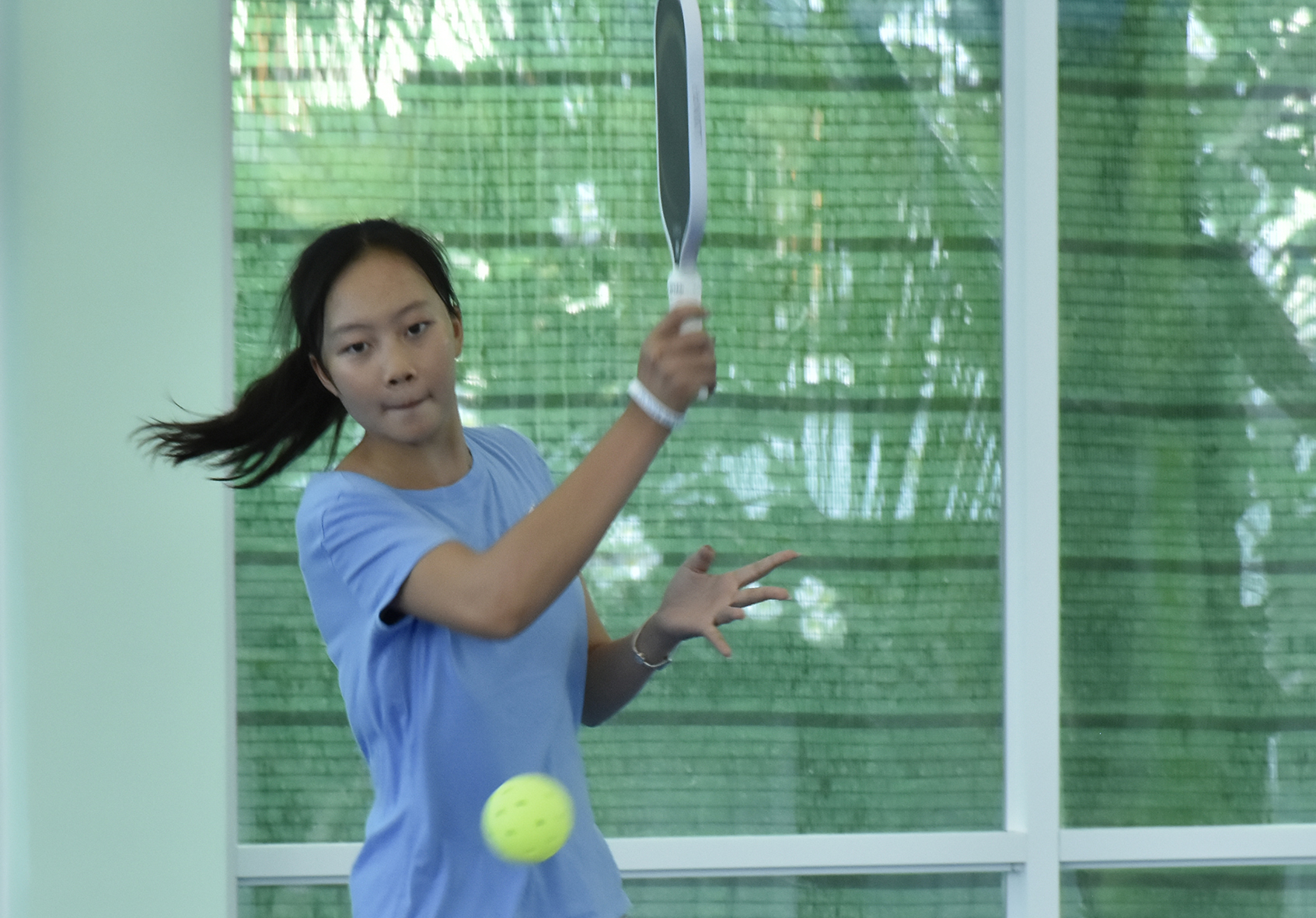 VĐV luyện tập tại sân Pickleball Carmelina Beach Resort.